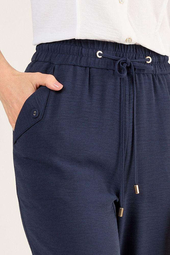 Pantalon Con Elastico Azul Marino Ma Griffe 11002225066104-2