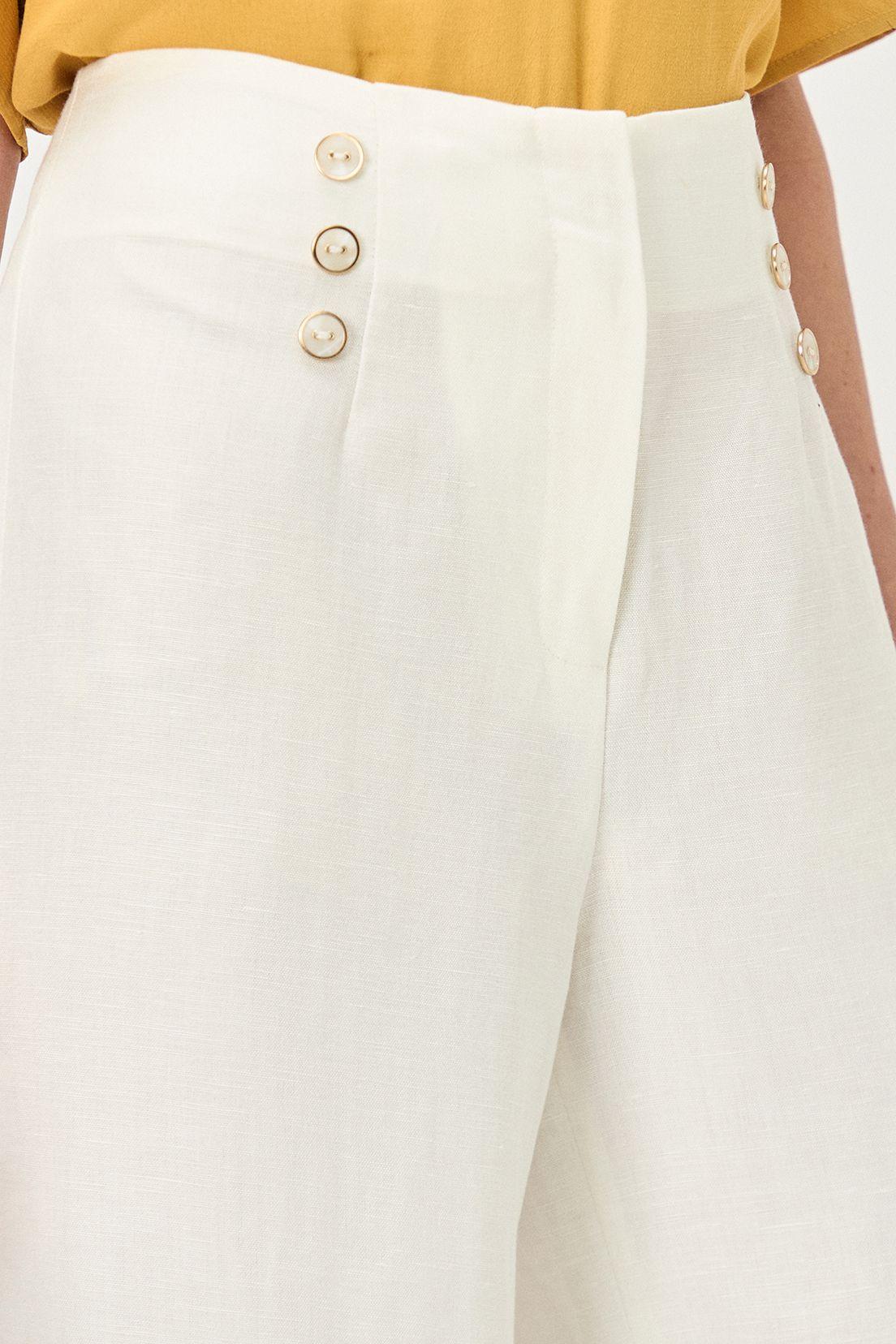 Pantalon Wide Botones Blanco Ma Griffe 11002224056105-2