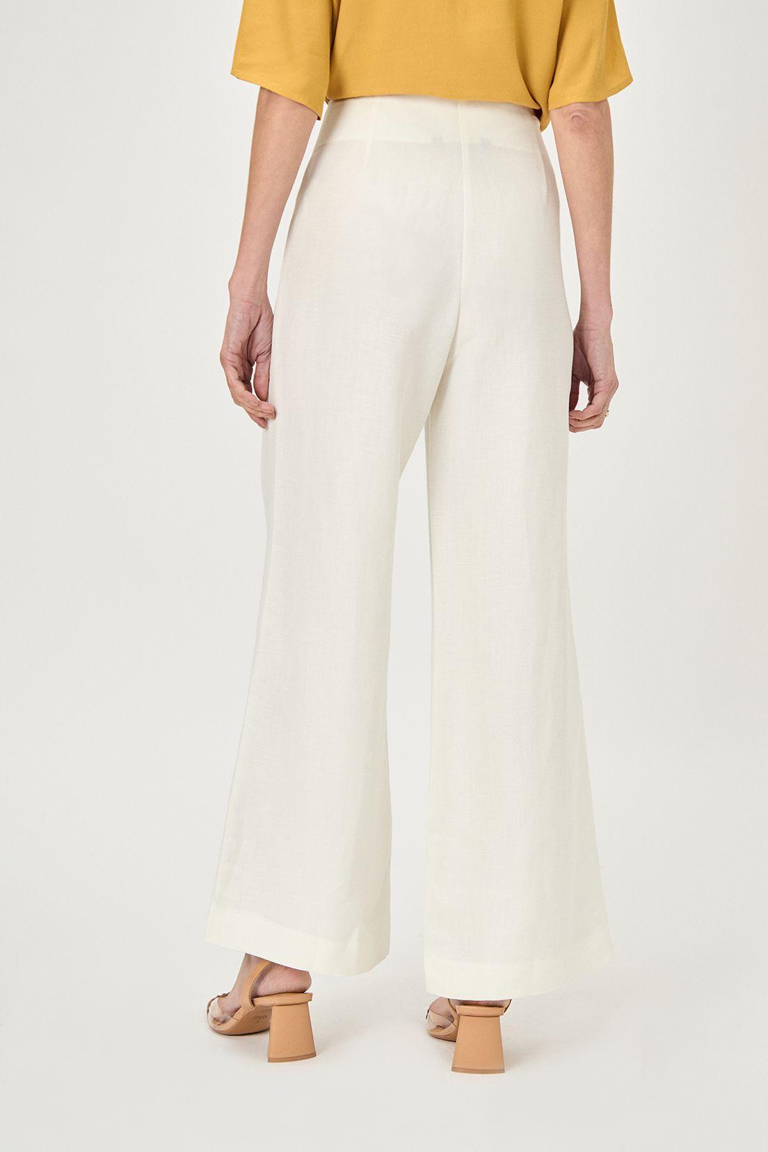 Pantalon Wide Botones Blanco Ma Griffe 11002224056105-4