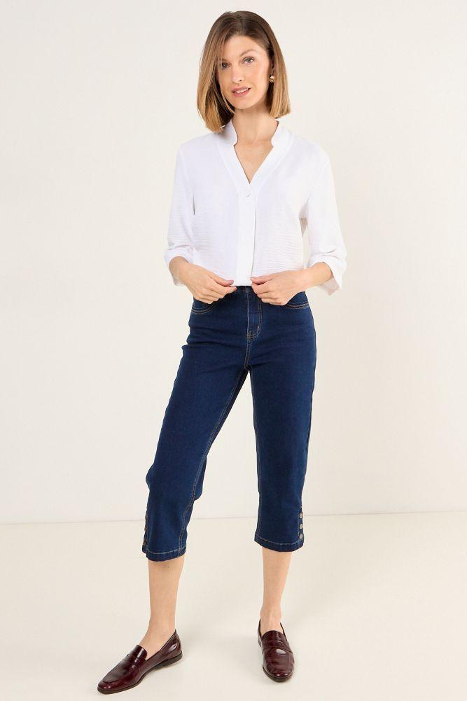 Blusa Cuello Mao Blanco Ma Griffe 14002225011101-3