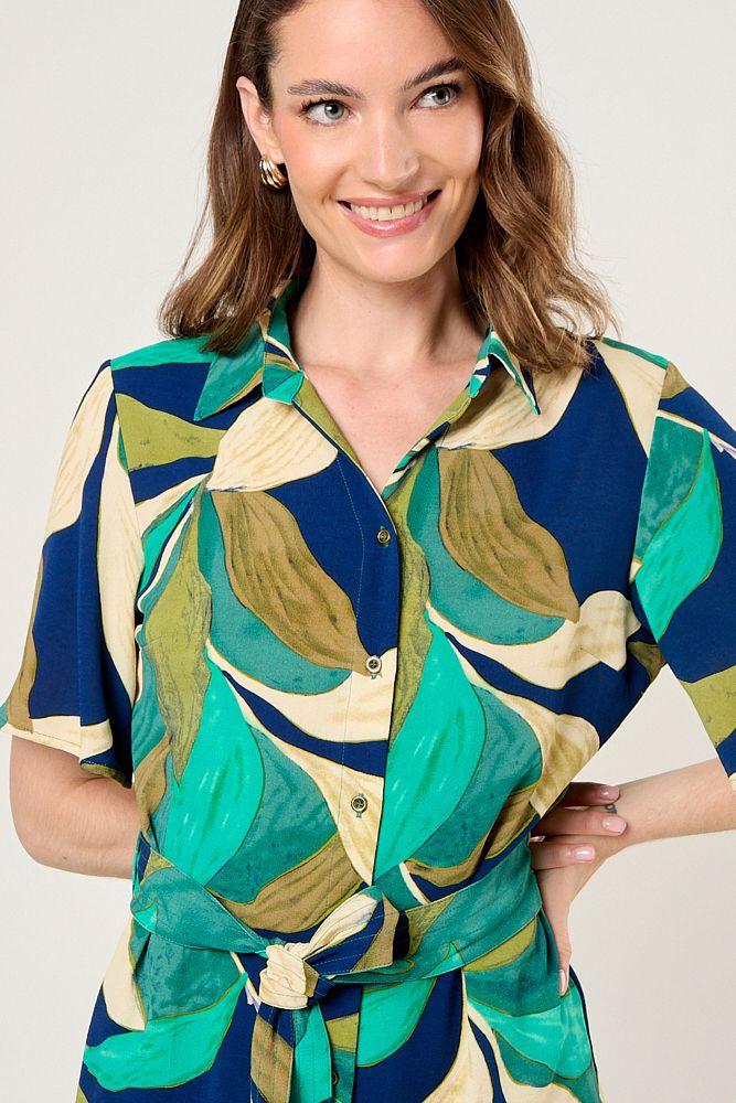 Vestido Camisero De Fantasia Blanco Ma Griffe 13102225012101-1