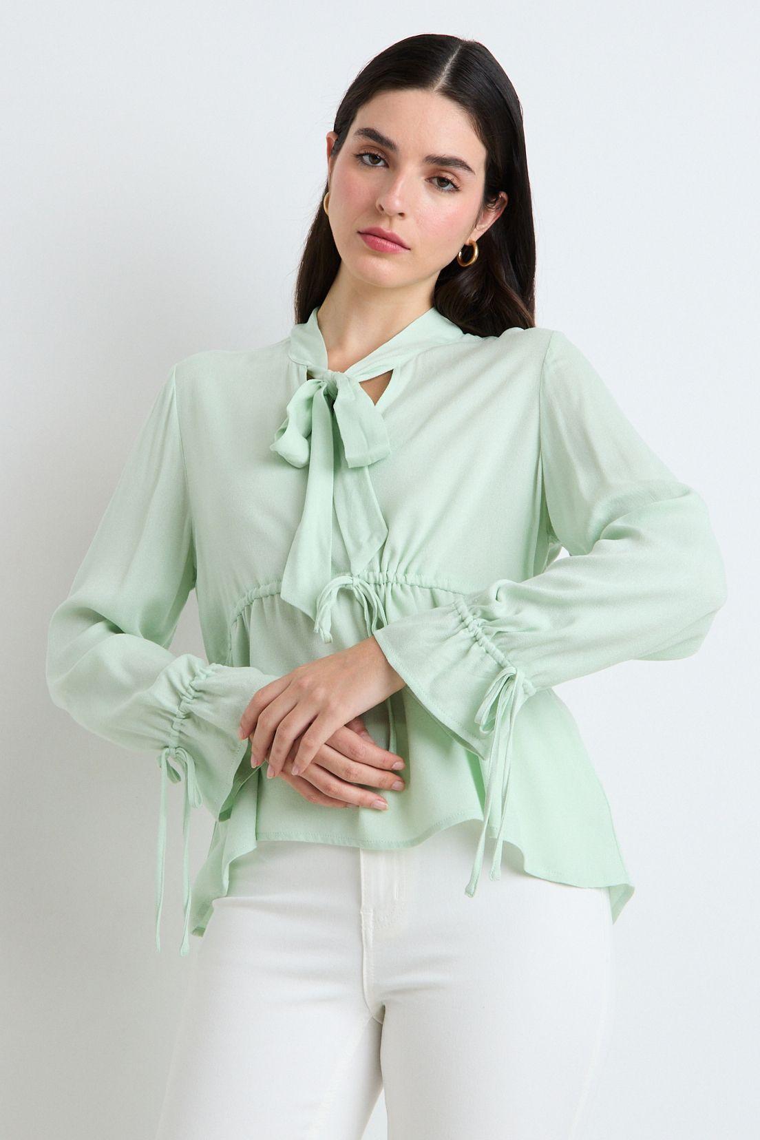 Blusas Manga Larga Verde Ash 14007225051217-0