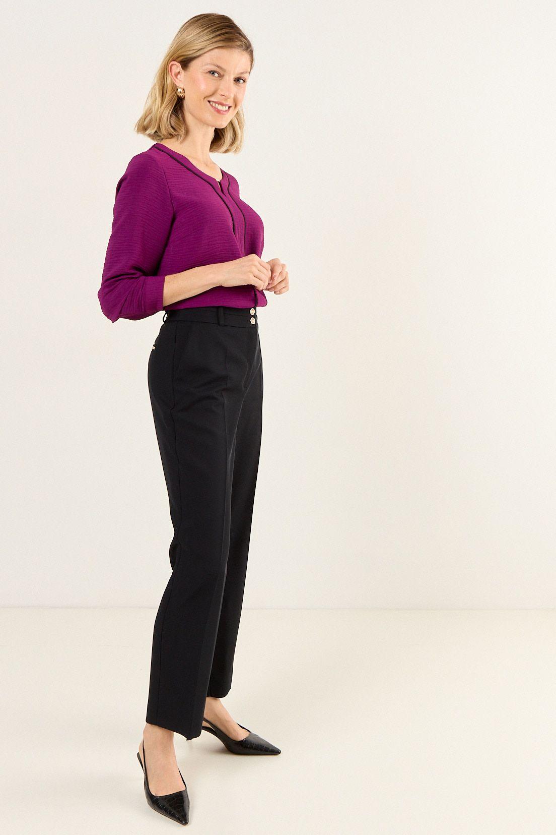 Pantalon Recto Formal Negro Ma Griffe 11002126001102-4