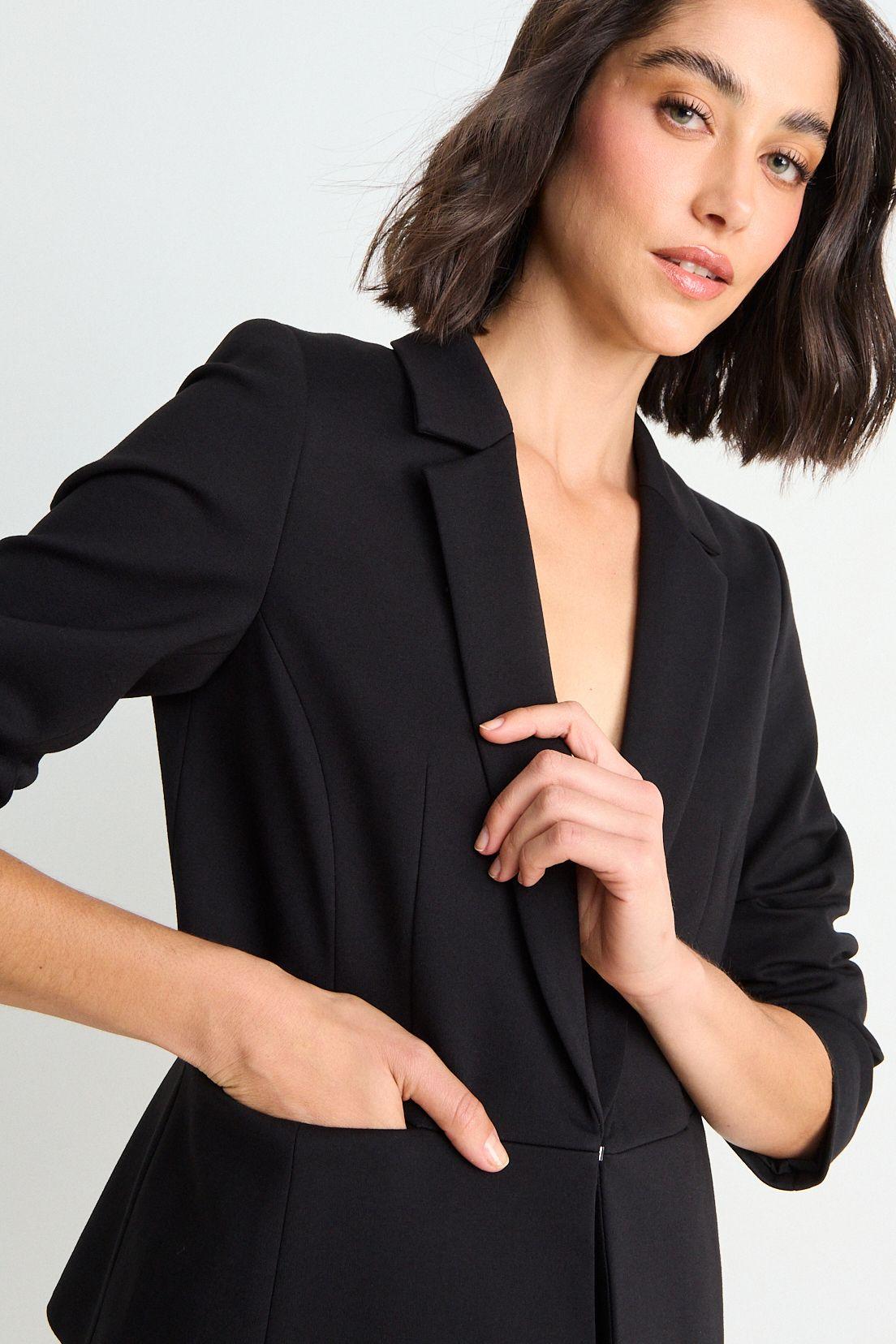 Blazer Liso De Tope Negro Ash 16007126052102-1