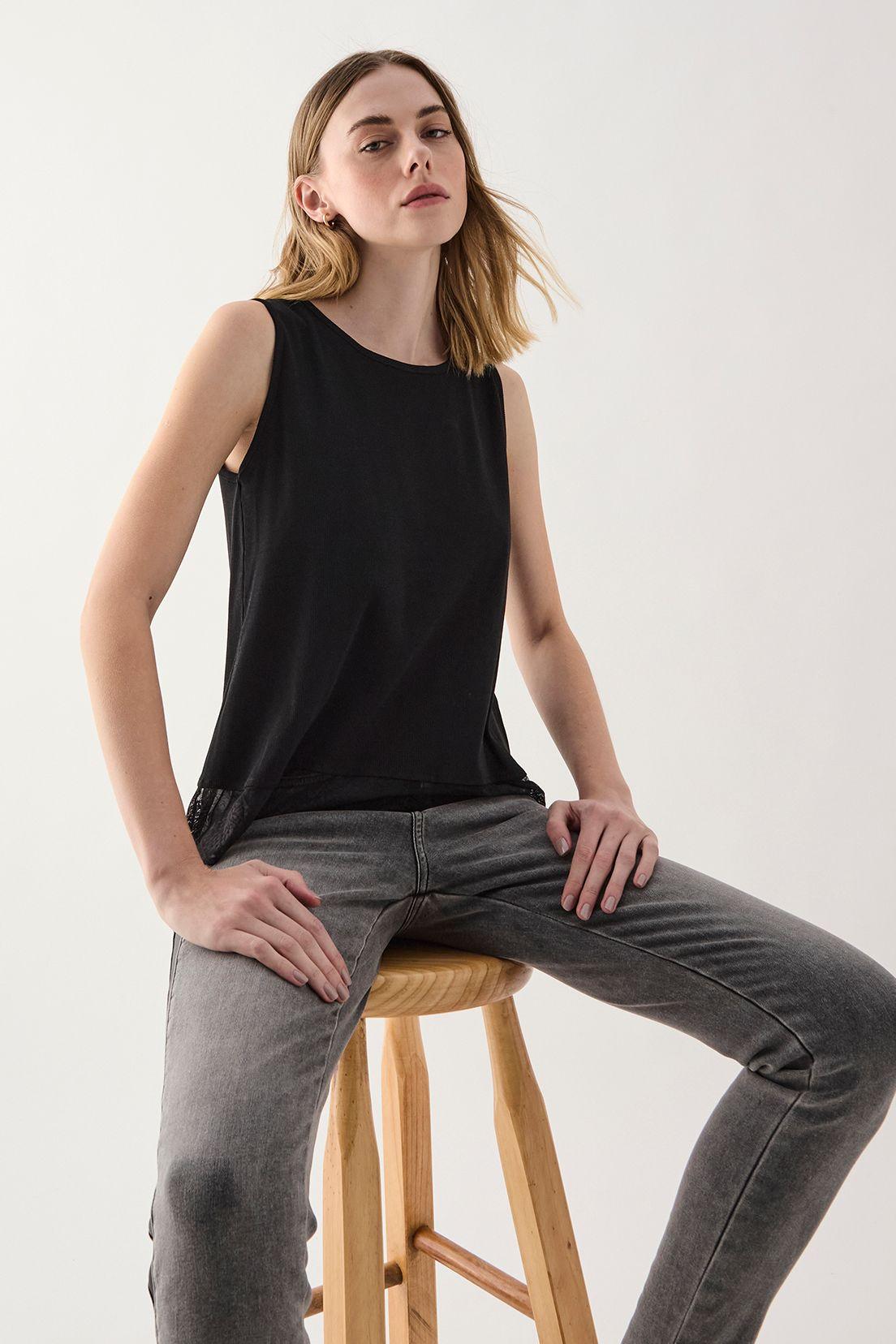 Polera Lisa Negro Ash 14207125052102-0