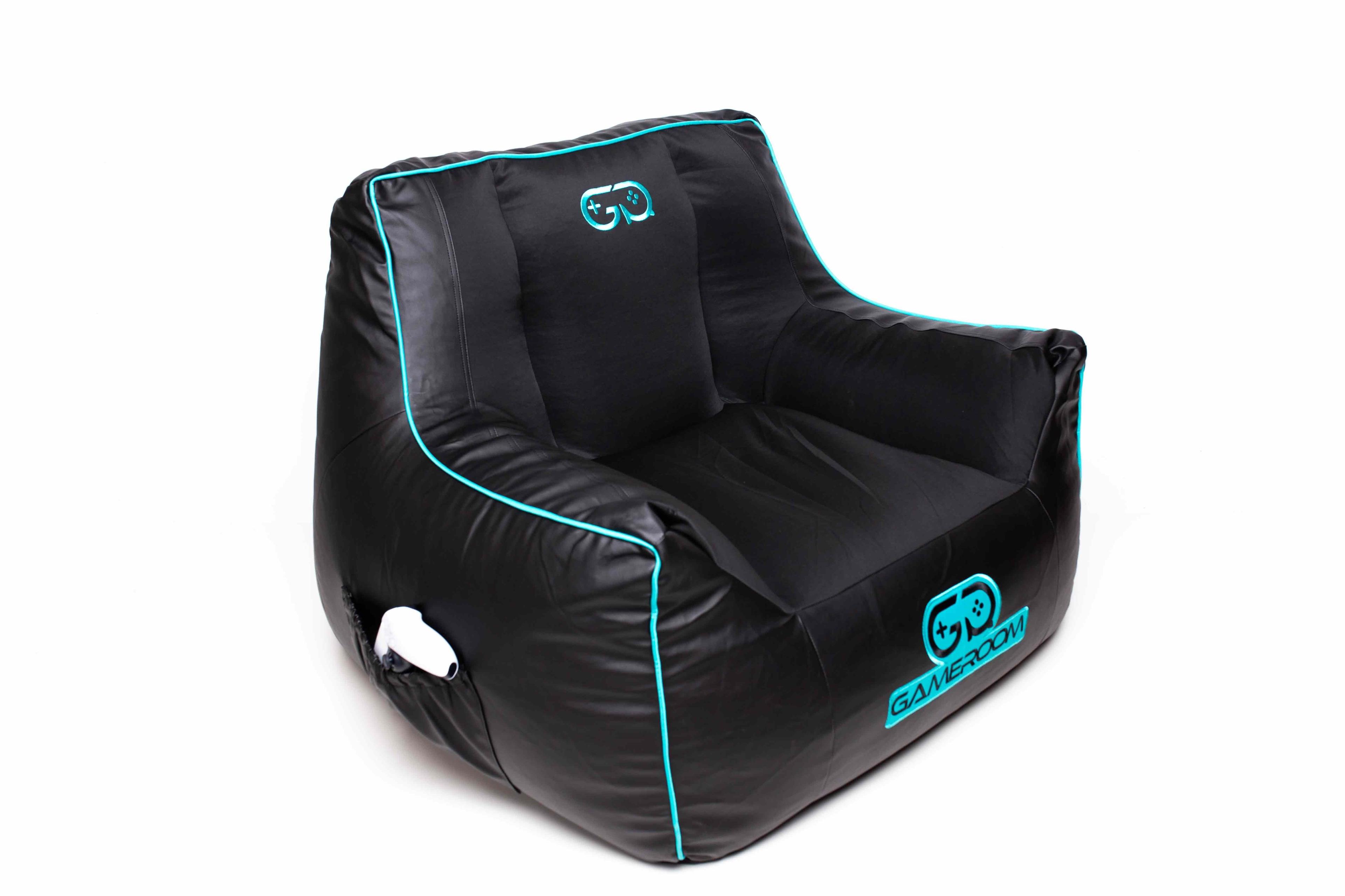 Silla Puff Gamer Epic Azul-1