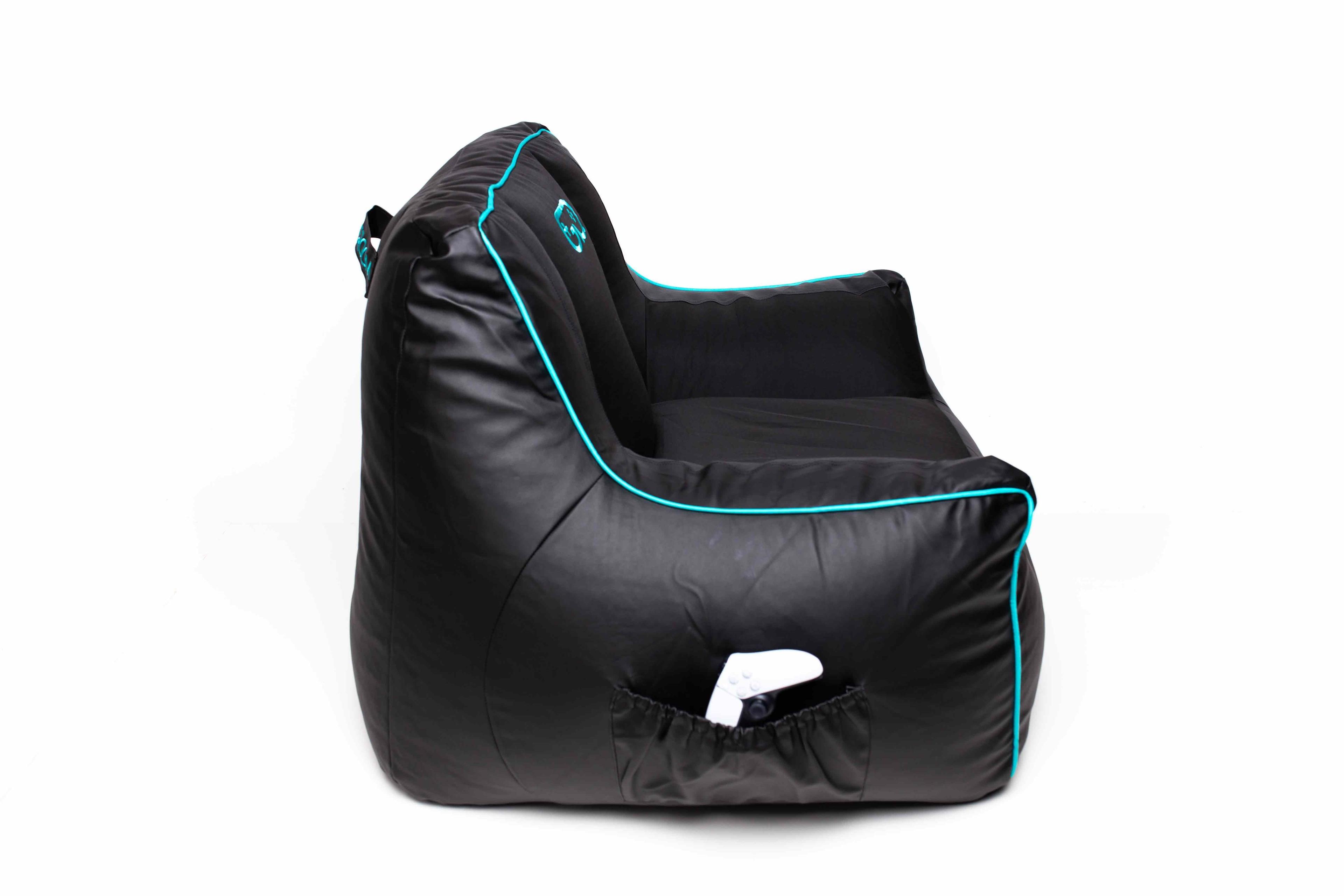 Silla Puff Gamer Epic Azul-2