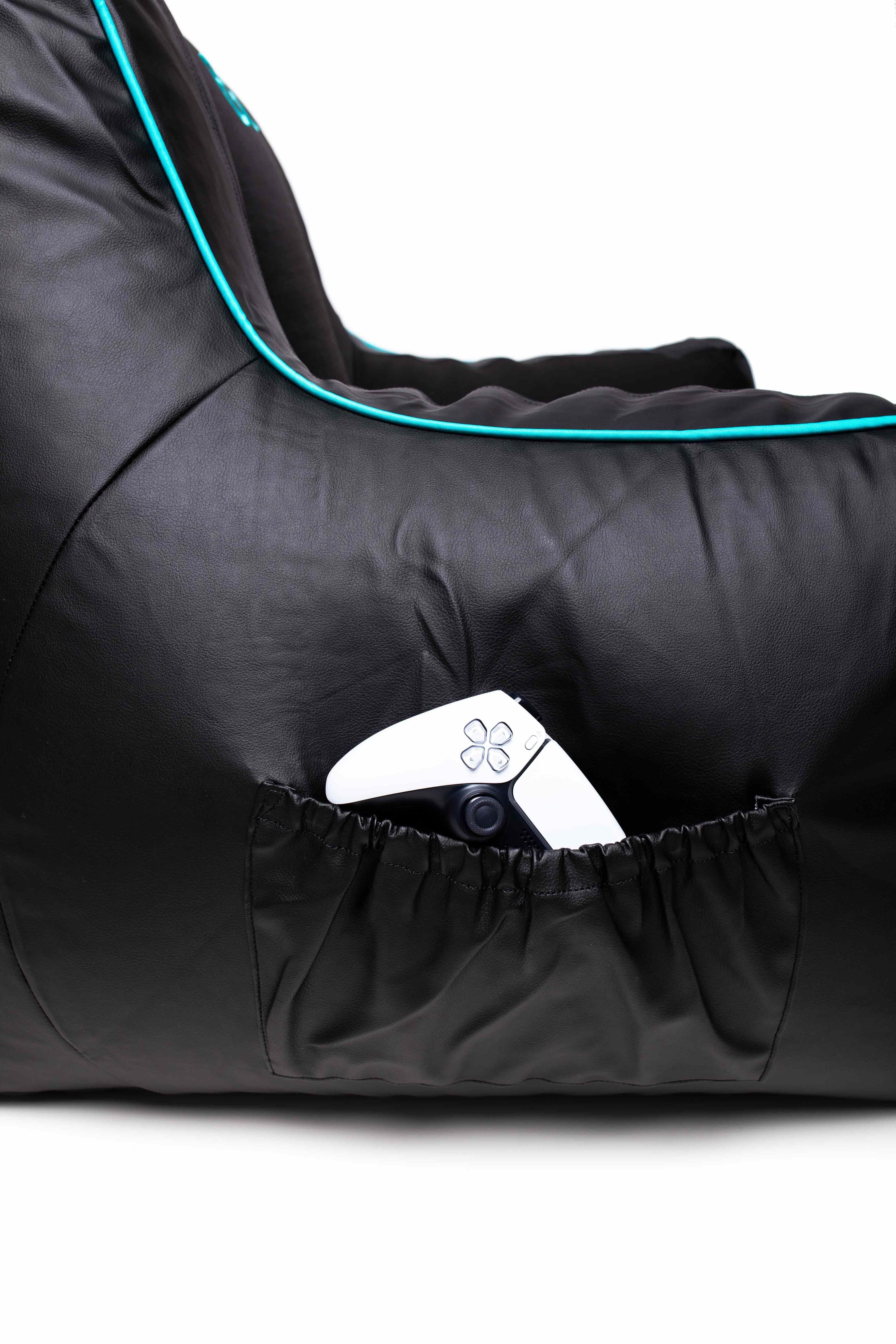 Silla Puff Gamer Epic Azul-6