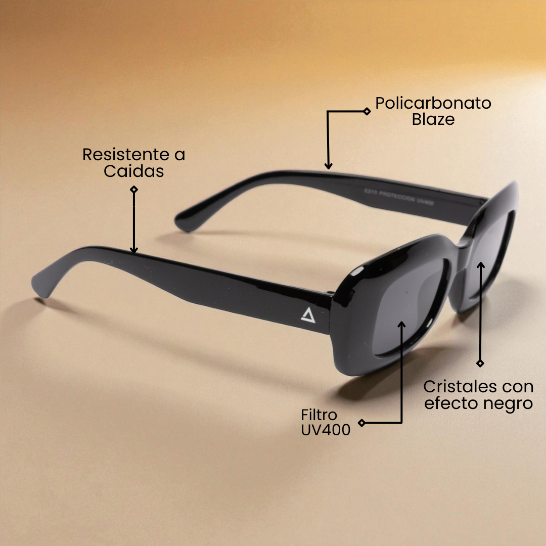 Lente de sol Negro Busan / Negro UV400 X FIRE-1
