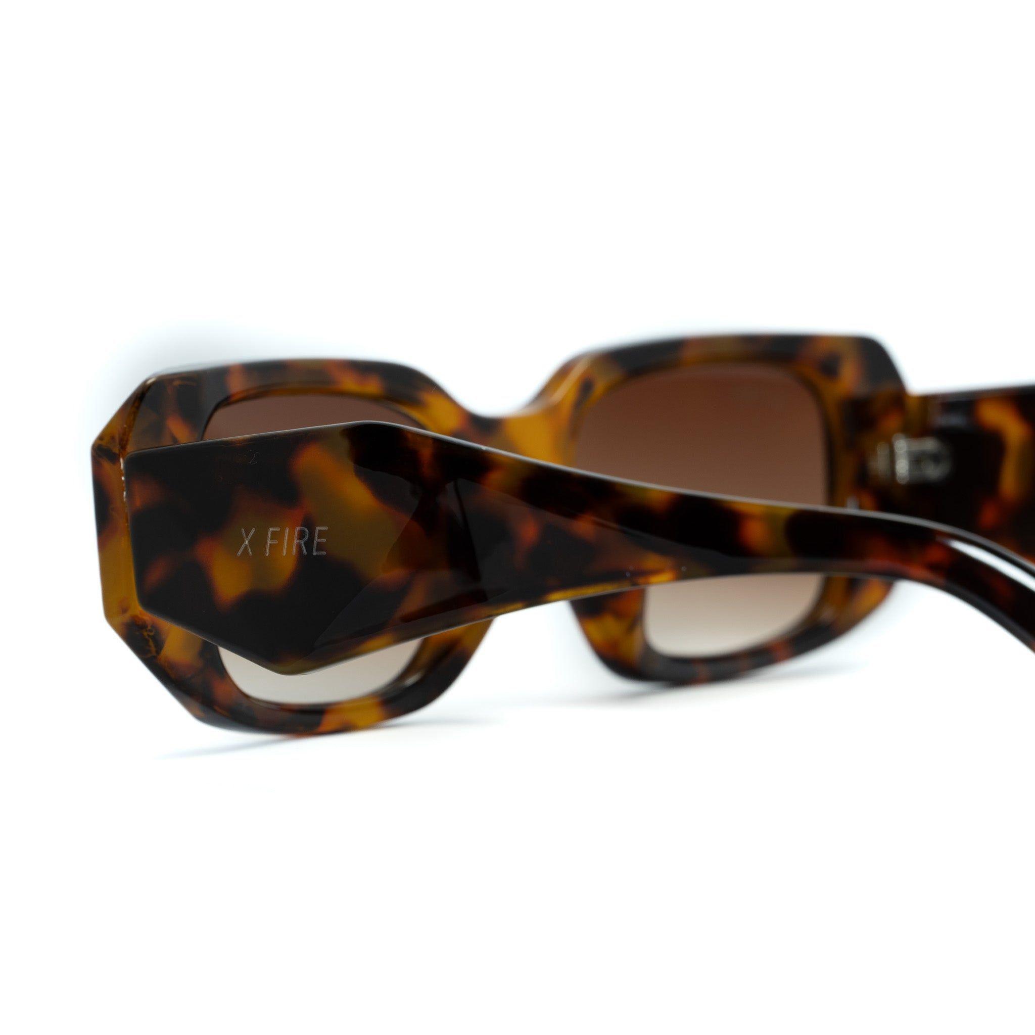 Lente de sol Bombay Animal Print / Café UV400 X FIRE-2