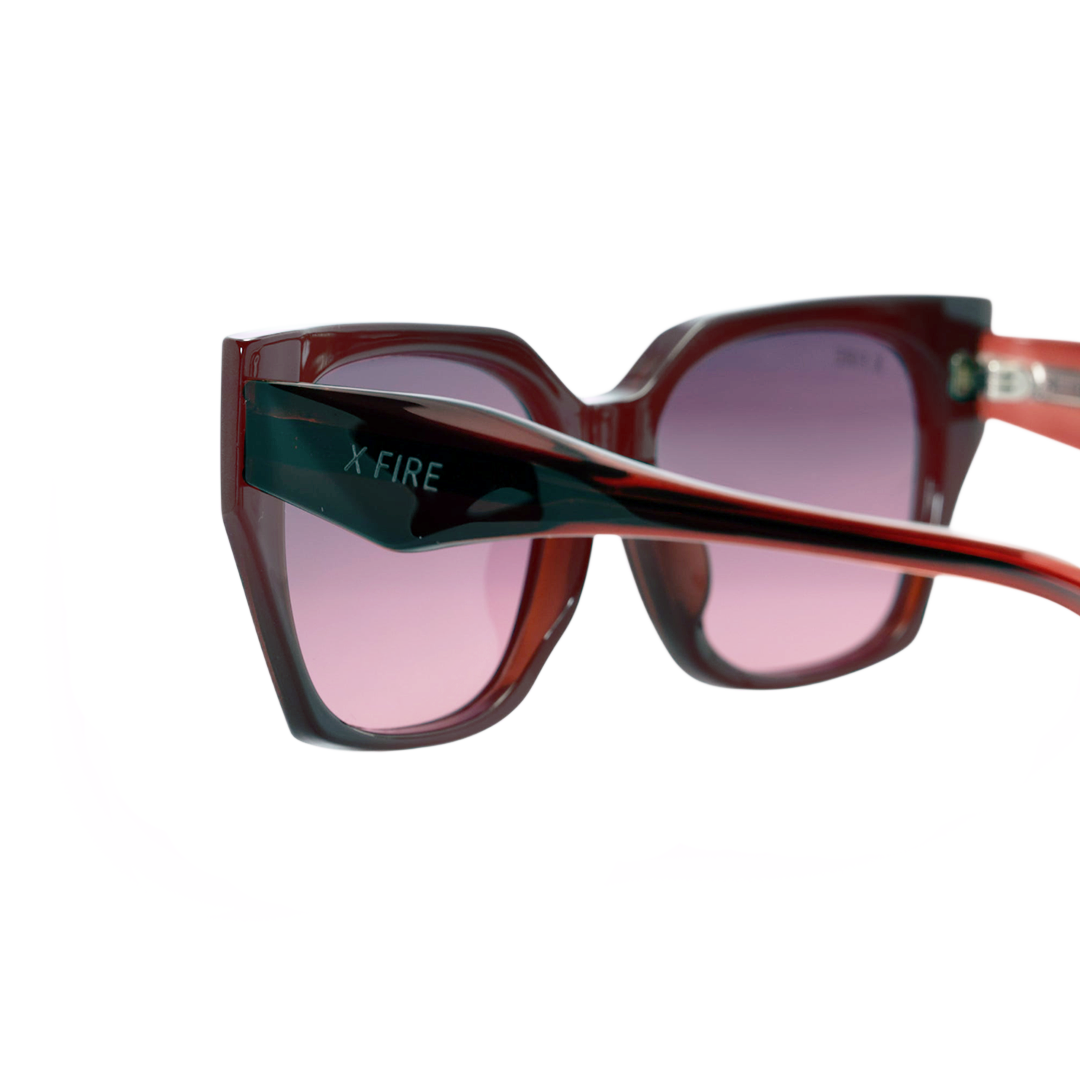 Lente de sol Alessa Burgundy / Burgundy UV400 X FIRE-2