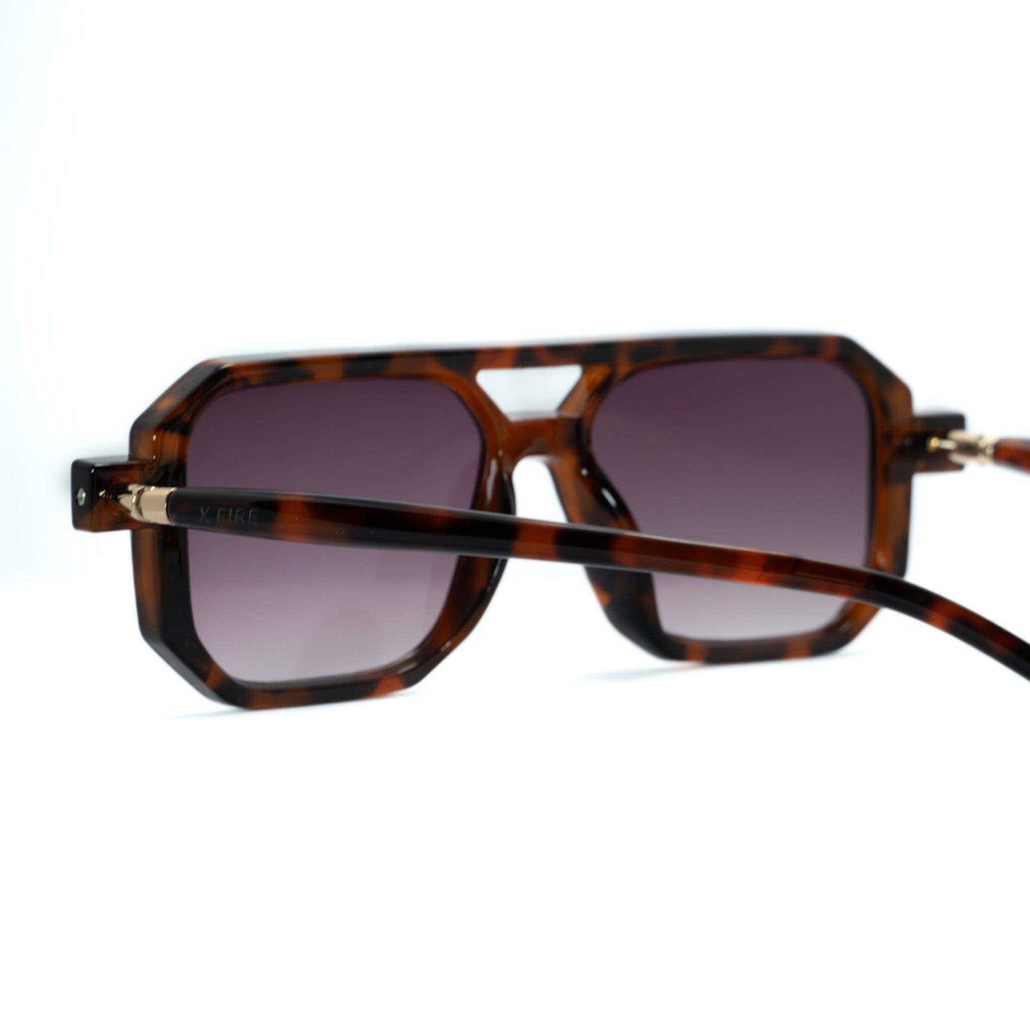 Lente de sol Bali Animal Print / Morado UV400 X FIRE-2