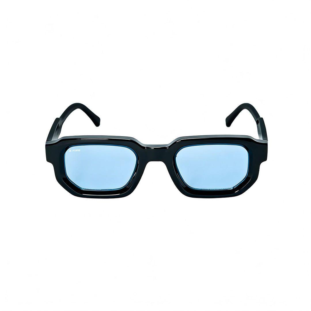 Lente de sol Negro Oasis / Azul UV400 X FIRE-4