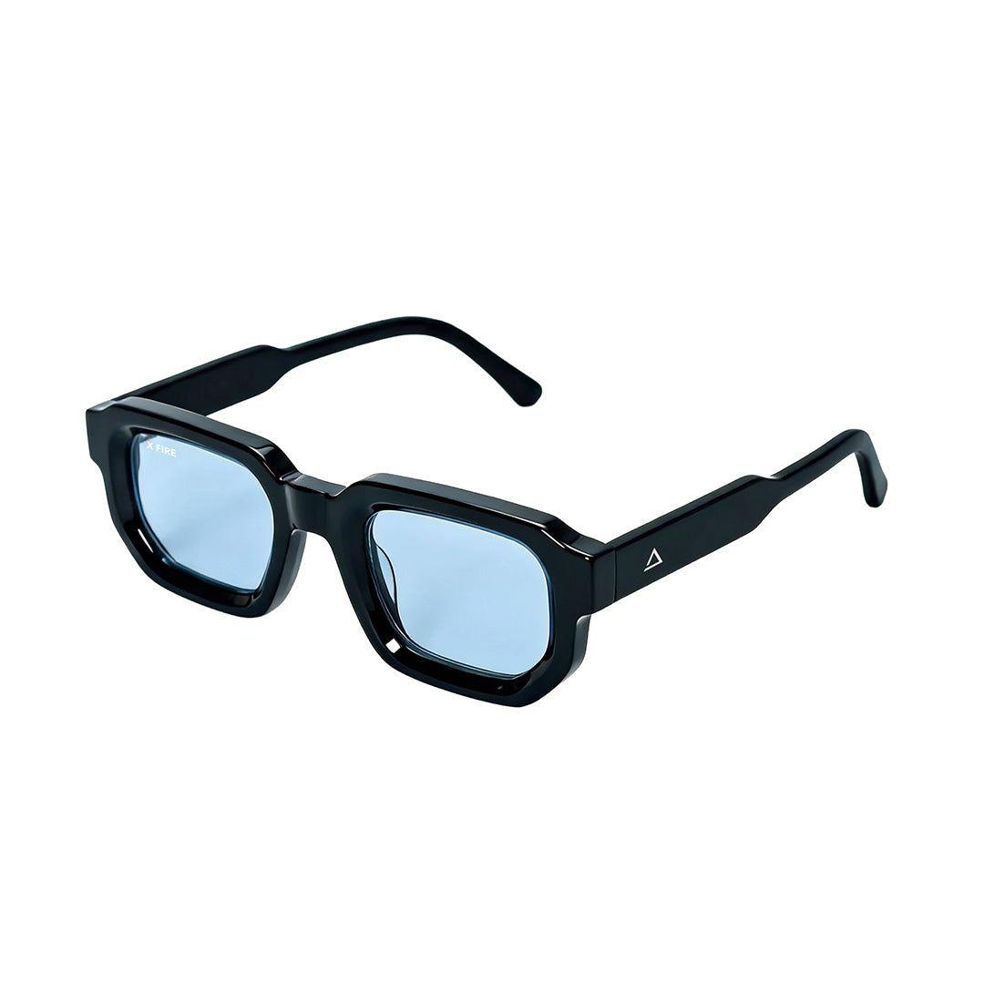 Lente de sol Negro Oasis / Azul UV400 X FIRE-6