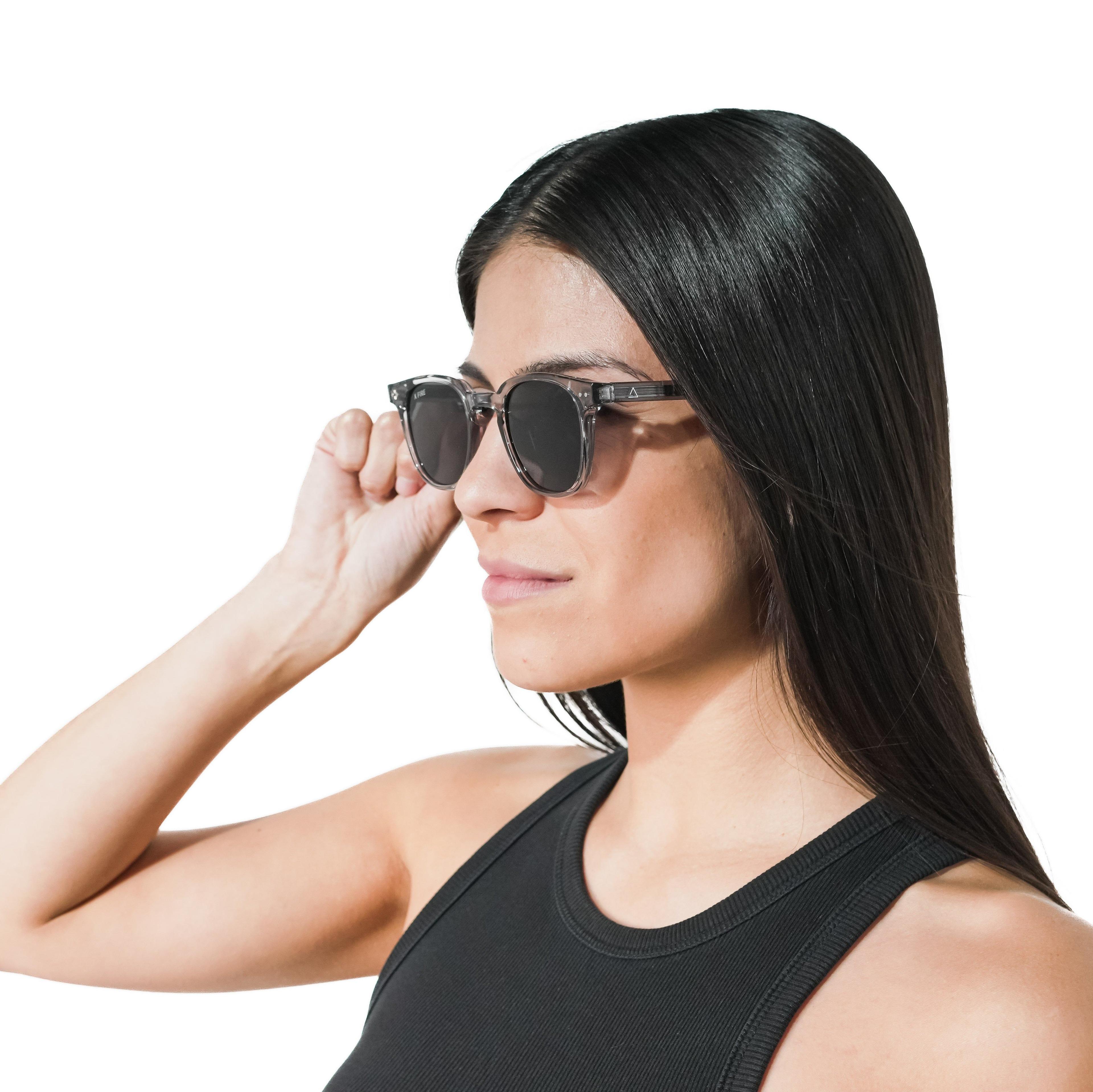 Lente de sol Gris Greco Plus  / Negro UV400 X FIRE-7