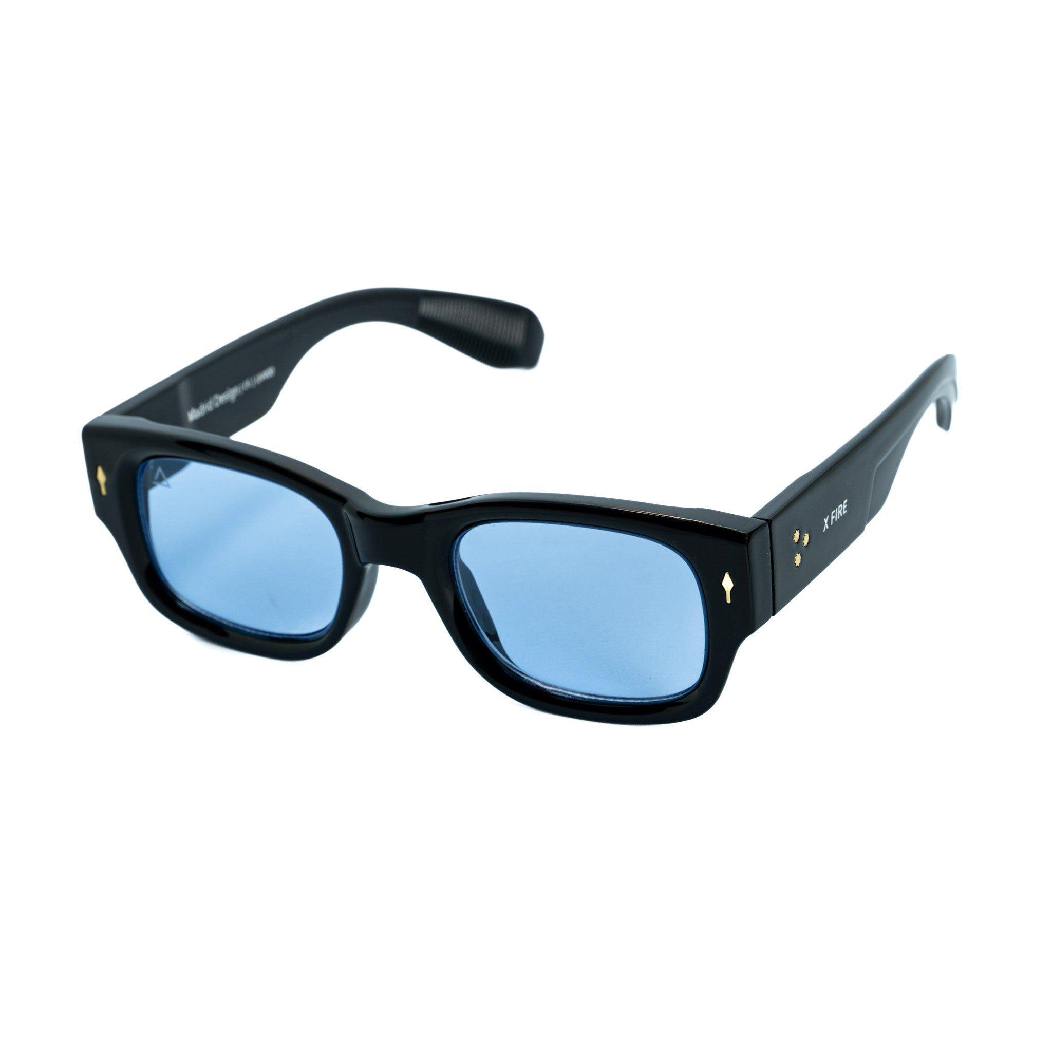 Lente de sol Negro Foggo / Azul UV400 X FIRE-1