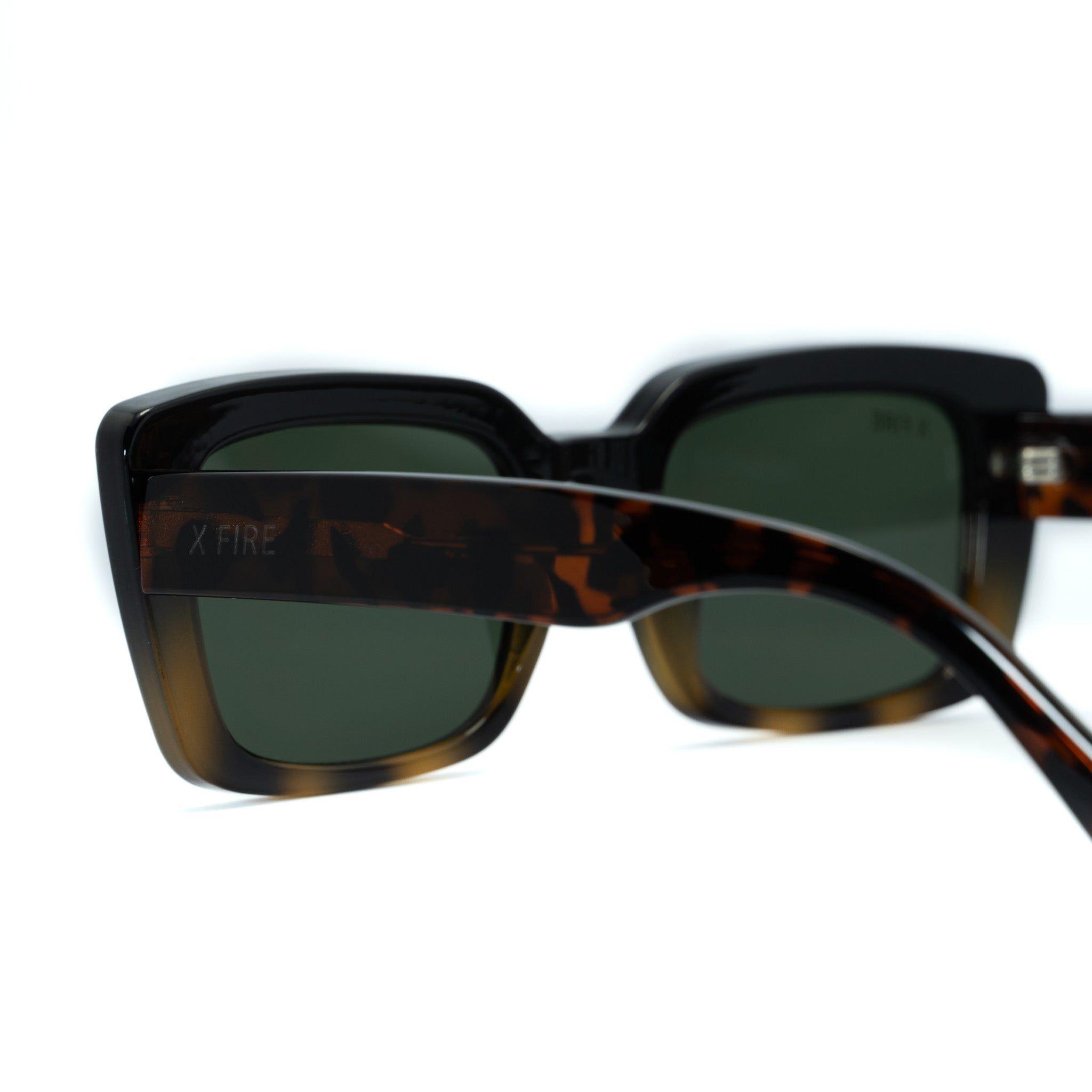 Lente de sol Animal Print Misso / Verde UV400 X FIRE-1