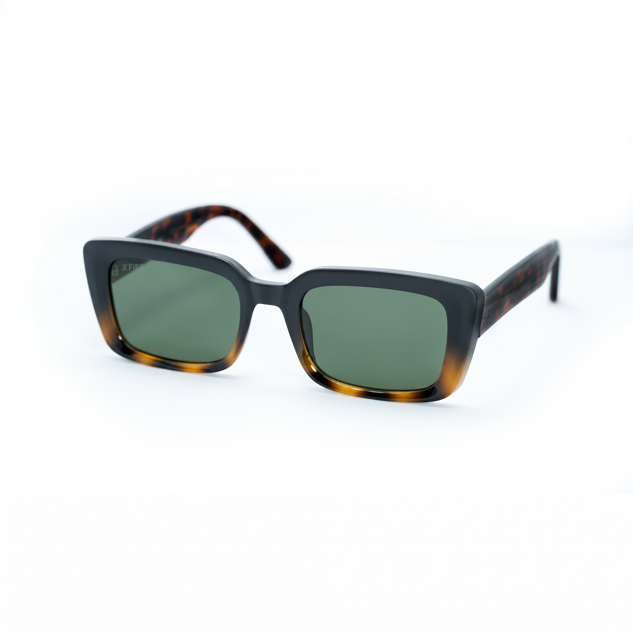 Lente de sol Animal Print Misso / Verde UV400 X FIRE-4