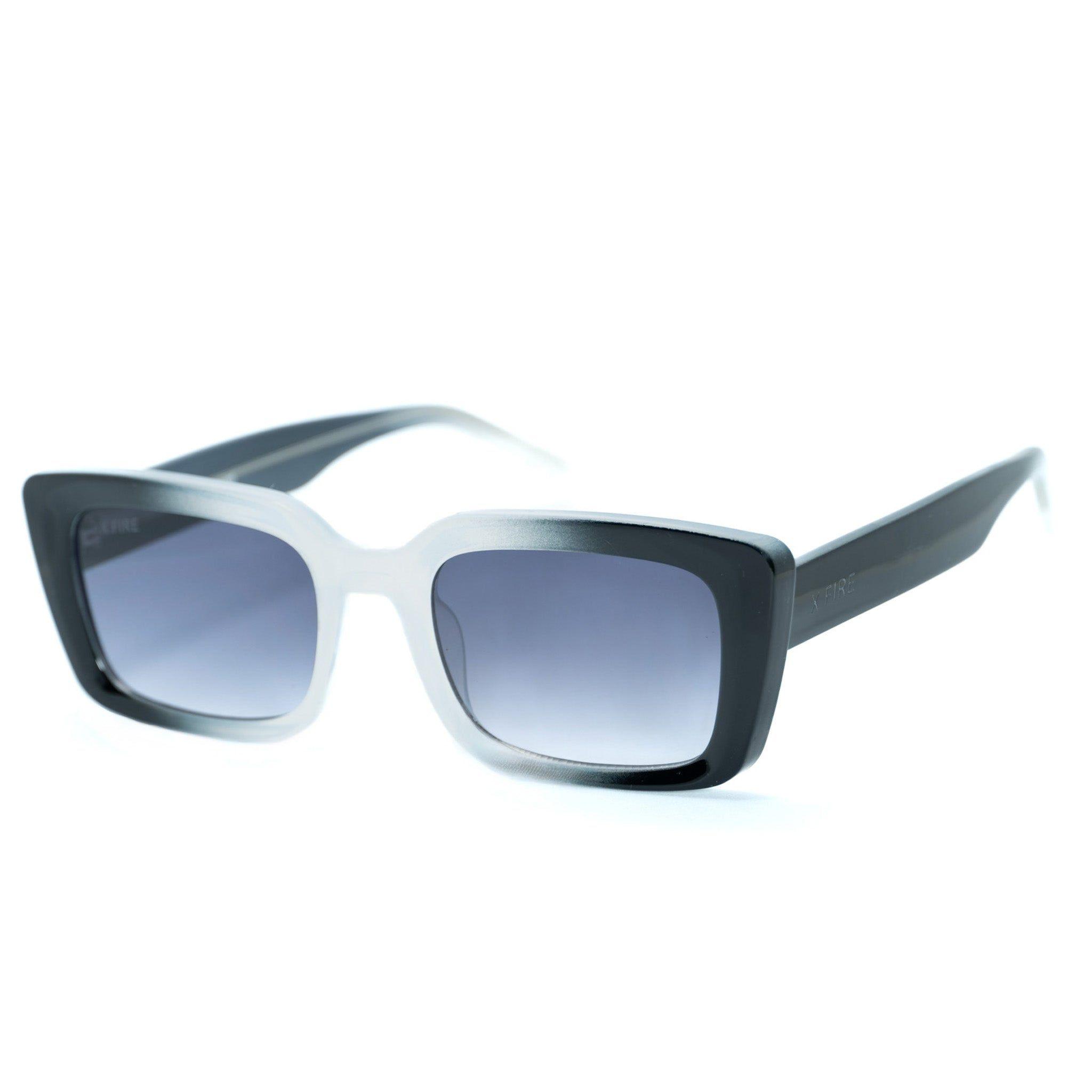 Lente de sol Negro y Blanco Misso / Gris UV400 X FIRE-2