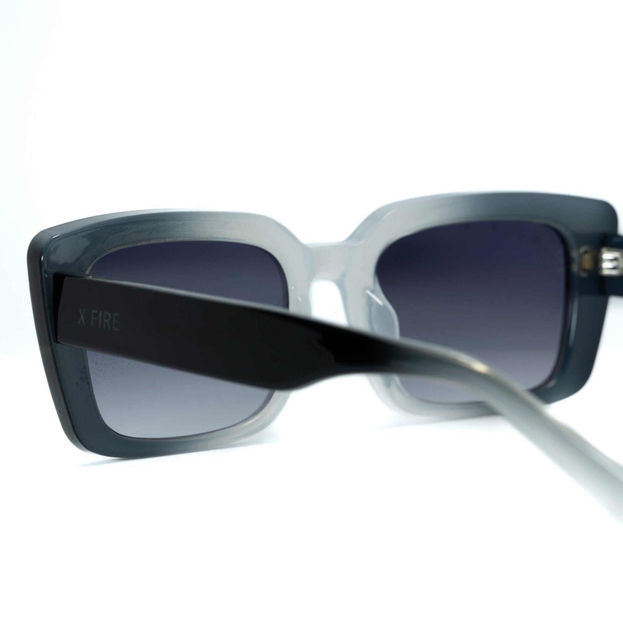 Lente de sol Negro y Blanco Misso / Gris UV400 X FIRE-4