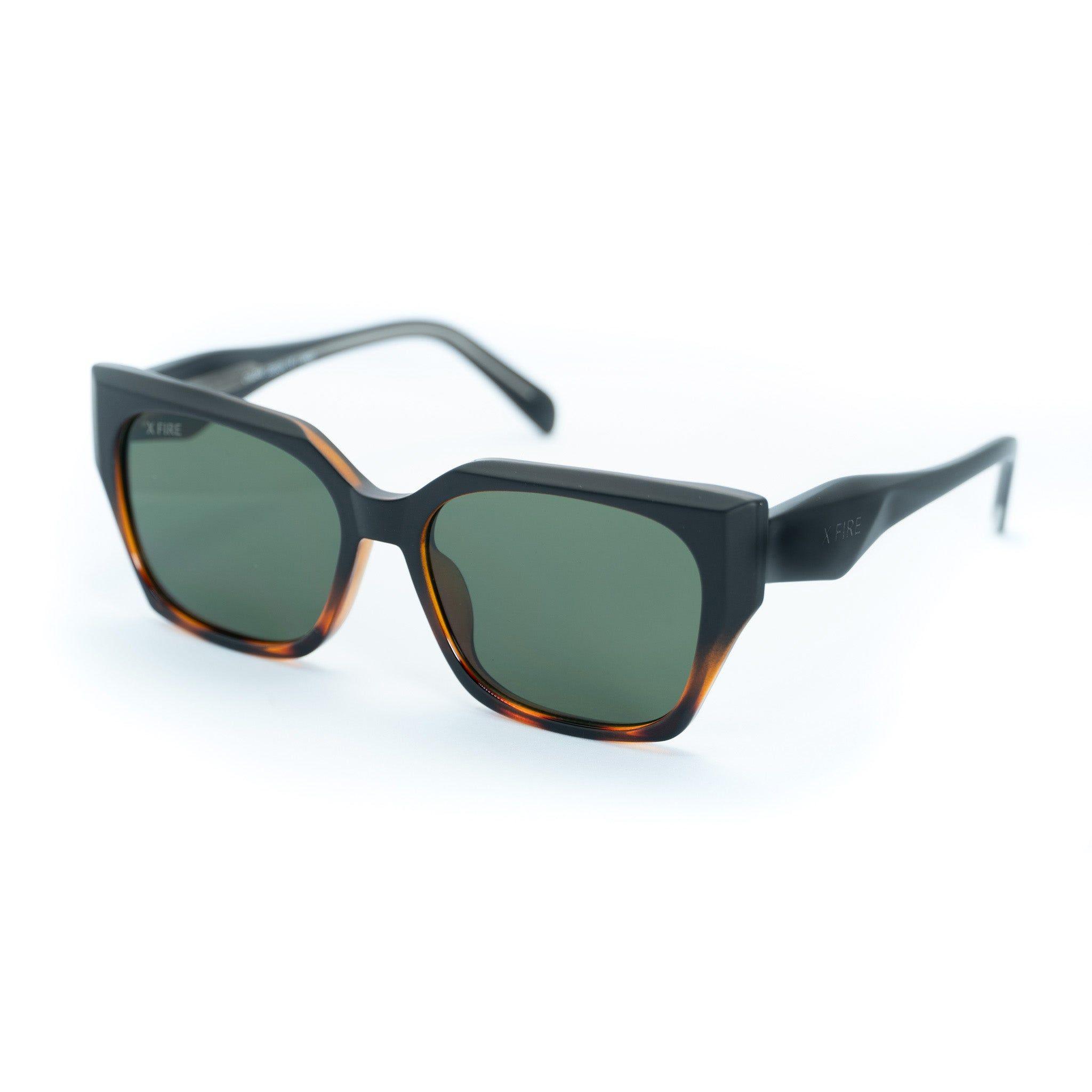 Lente de sol Animal Print Alessa / Verde UV400 X FIRE-2