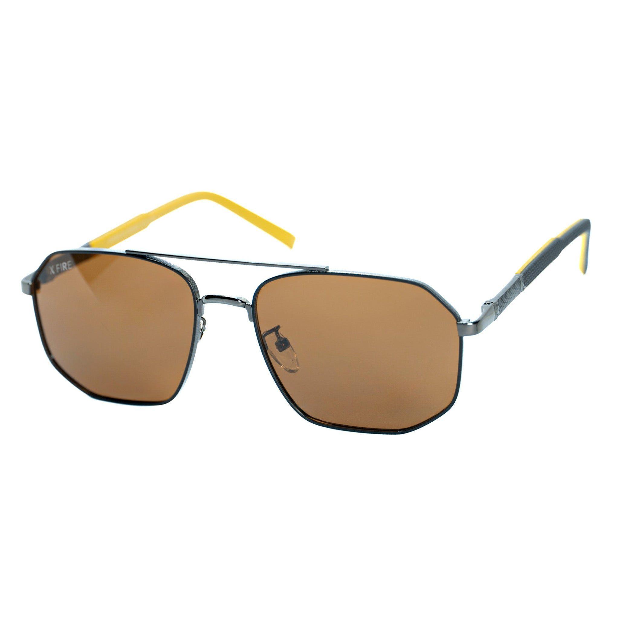 Lente de sol Plateado Montella / Café UV400 X FIRE-3