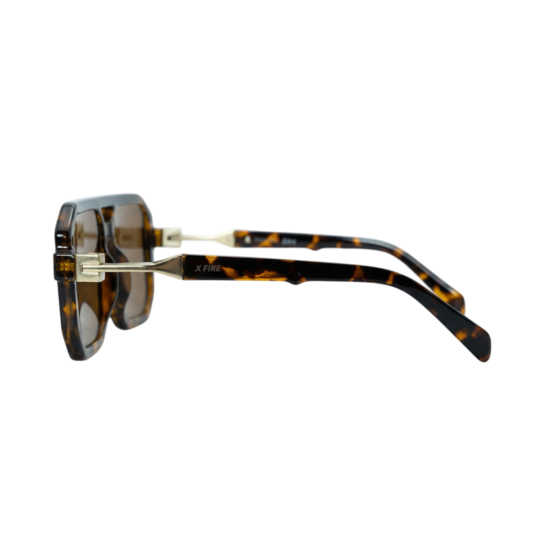 Lente de sol Bali 2.0 Animal print / Café UV400 X FIRE-2