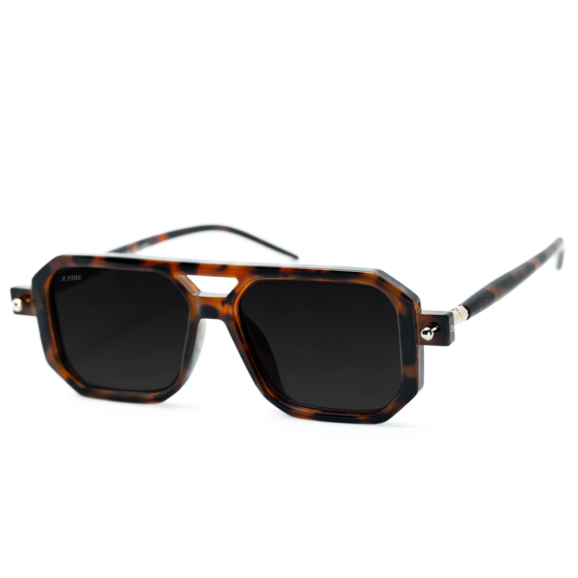 Lente de sol Bali Animal Print / Negro UV400 X FIRE-5
