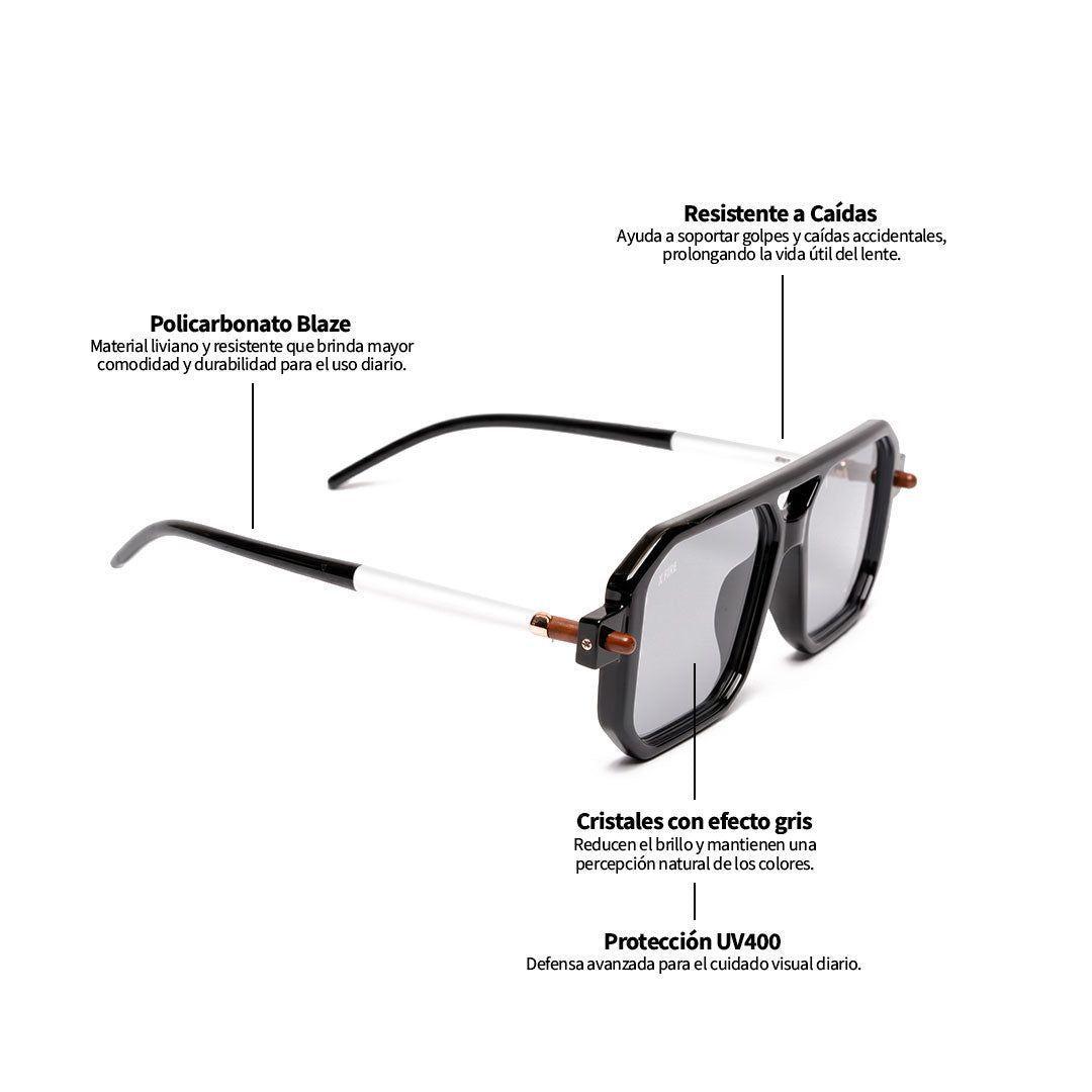 Lente de sol Bali Negro / Light black UV400 X FIRE-3