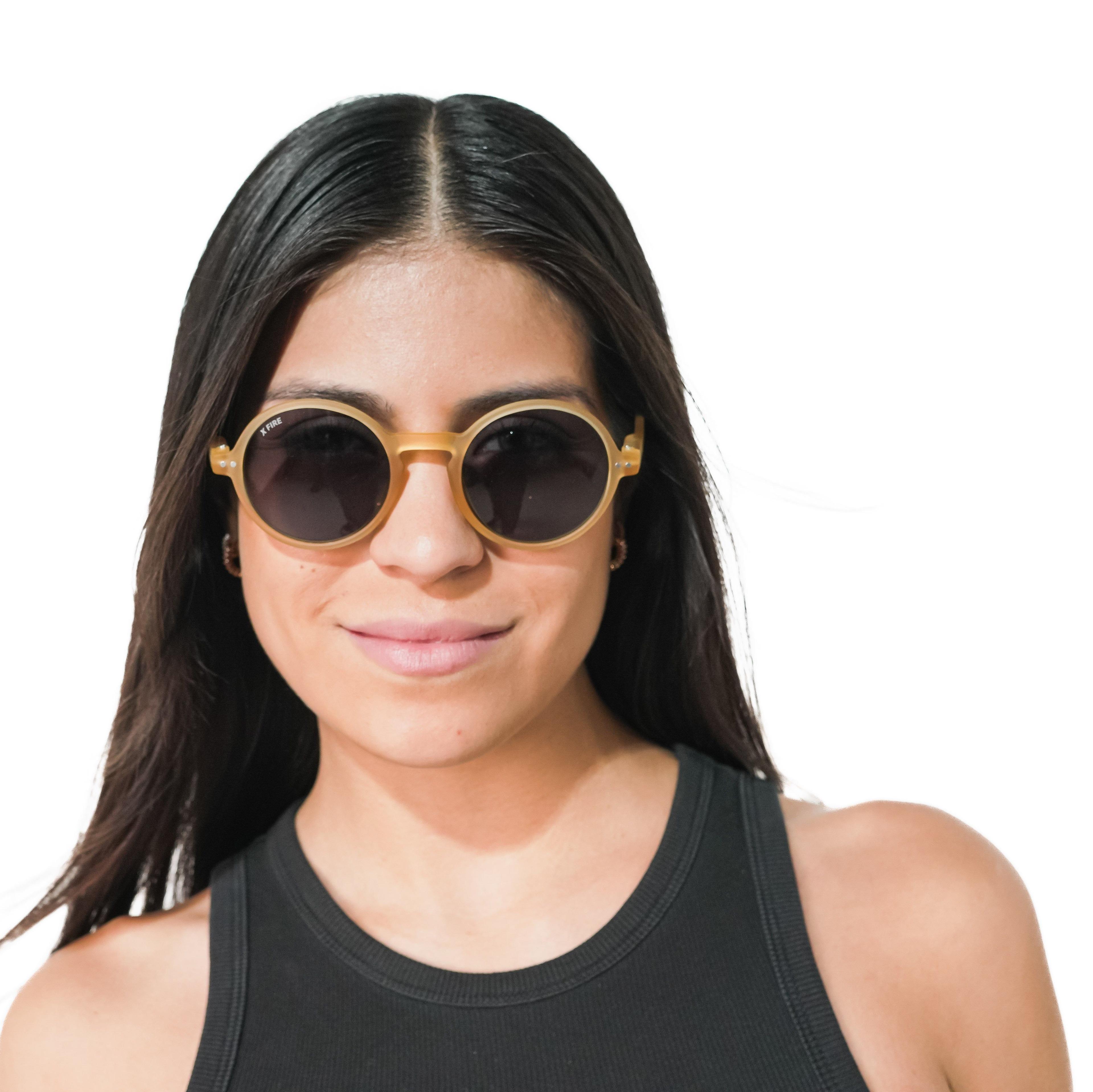Lente de sol Amarillo Hakim / Negro UV400 X FIRE-5