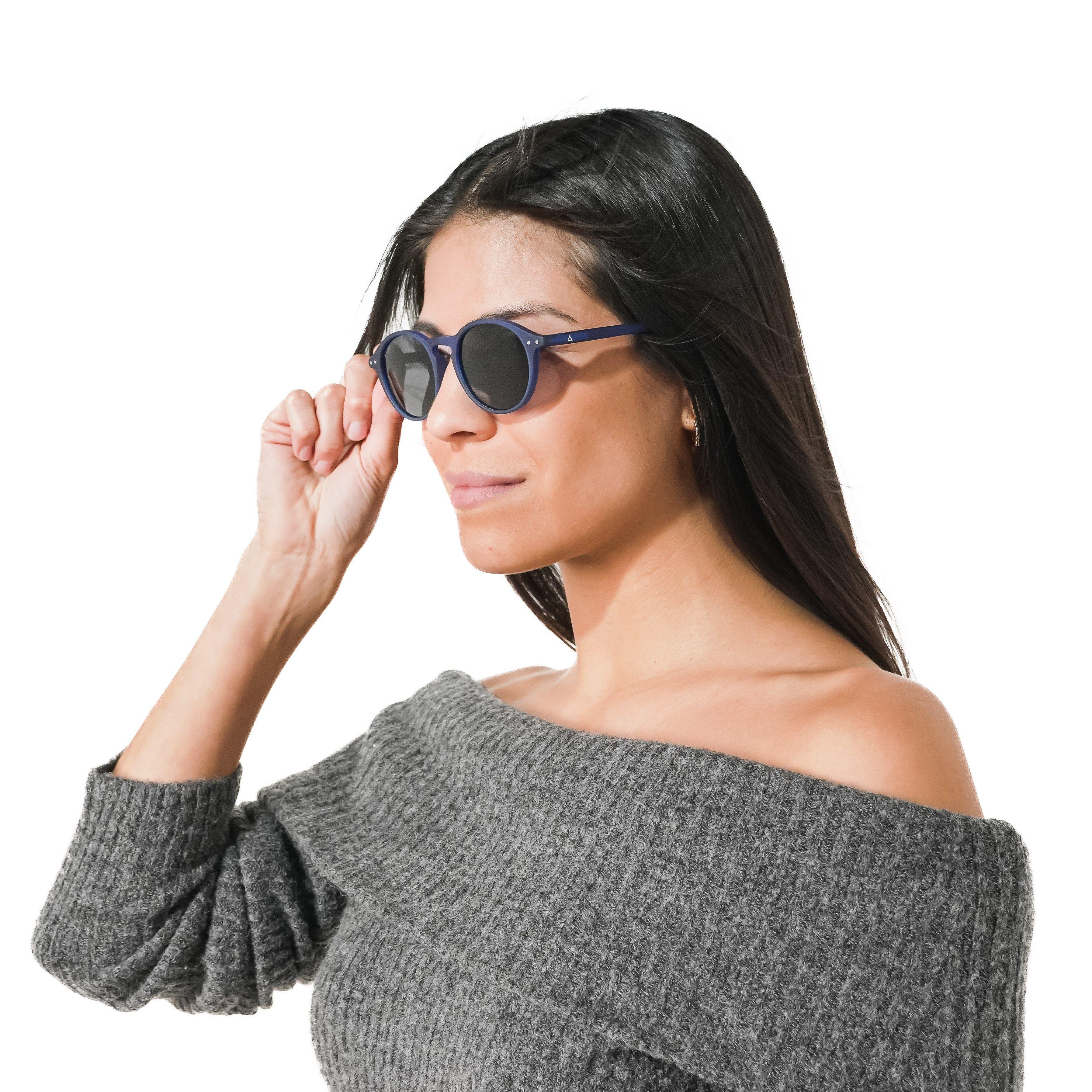 Lente de sol Azul Niza / Negro UV400 X FIRE-3
