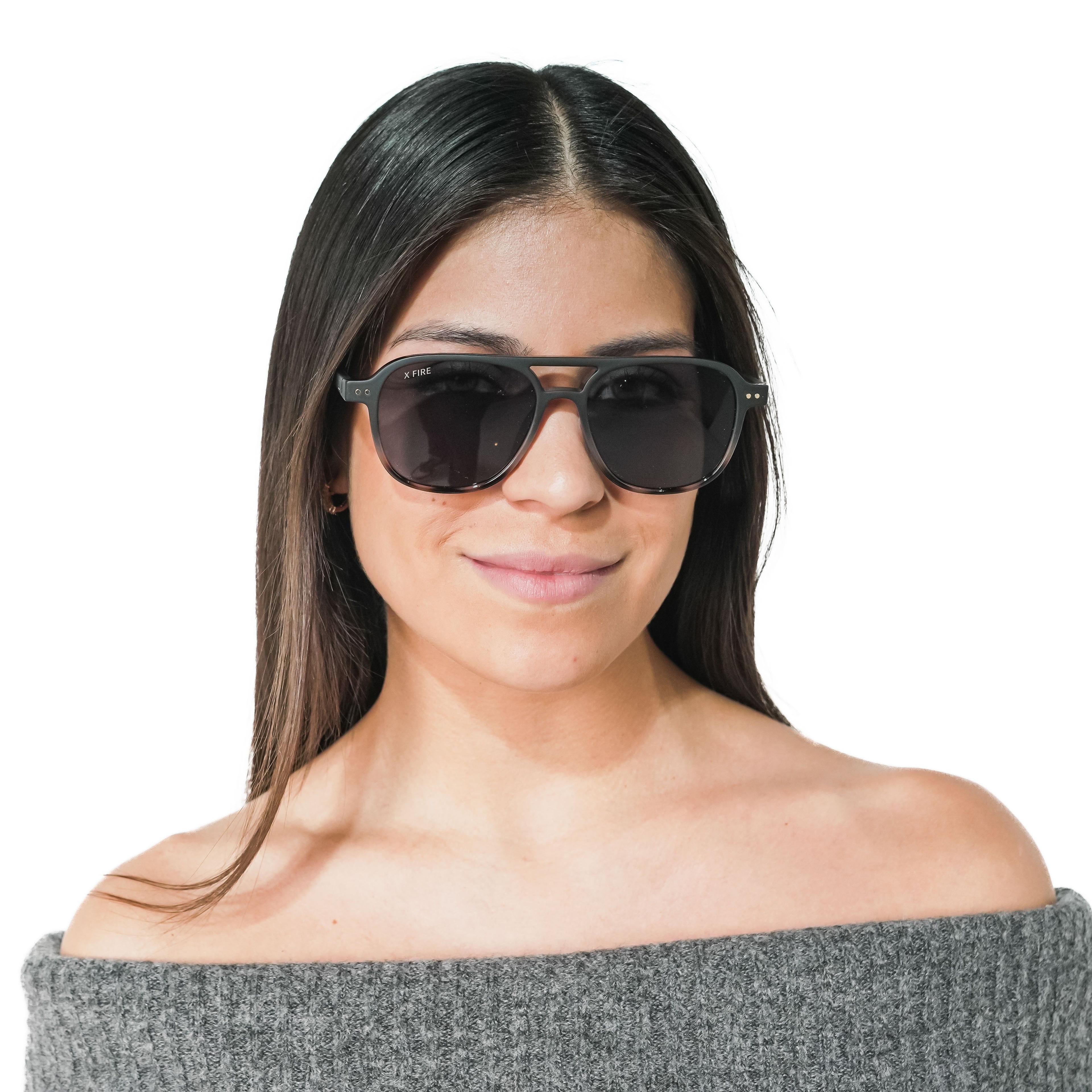 Lente de sol Manzini BlackPrint / Negro UV400 X FIRE-2