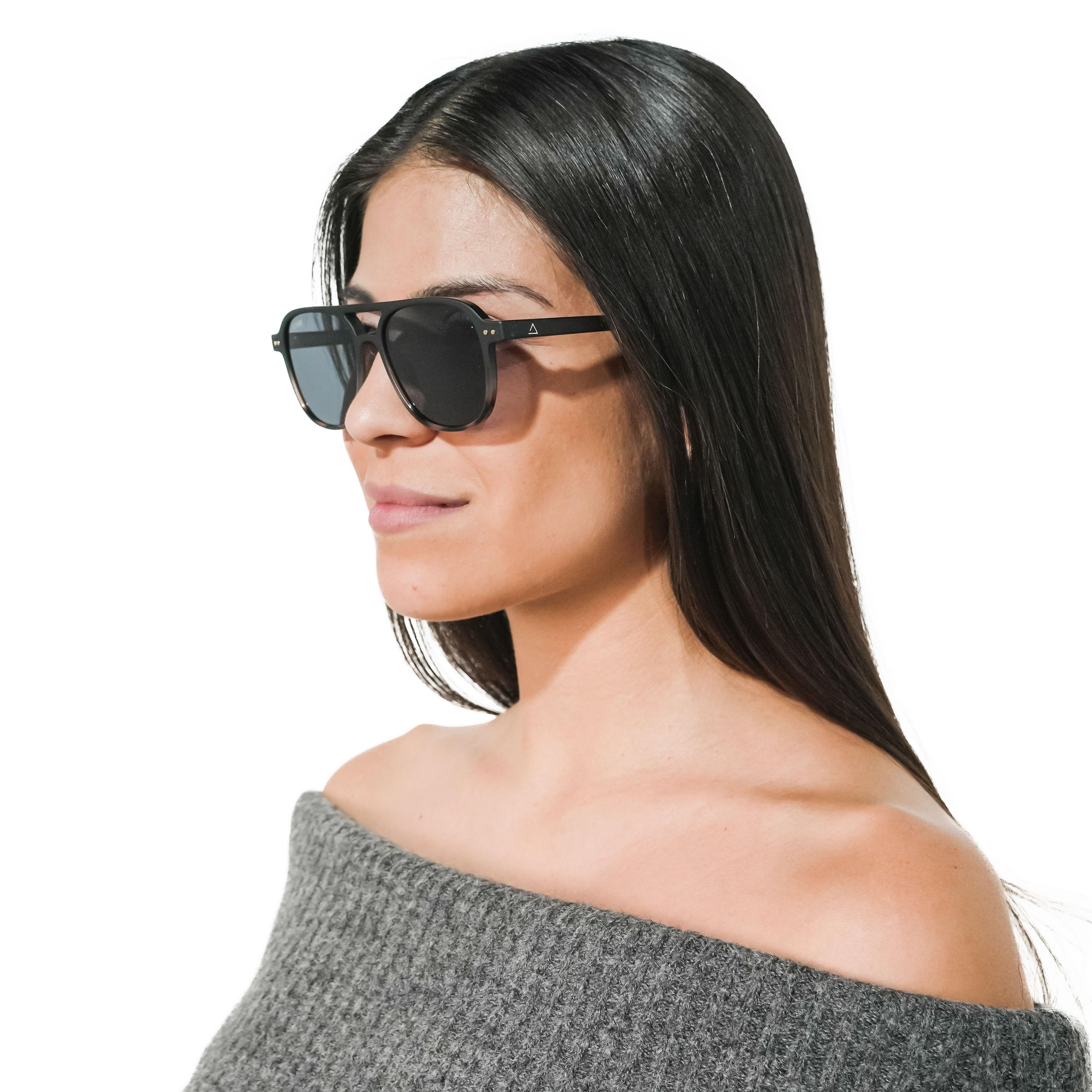 Lente de sol Manzini BlackPrint / Negro UV400 X FIRE-5