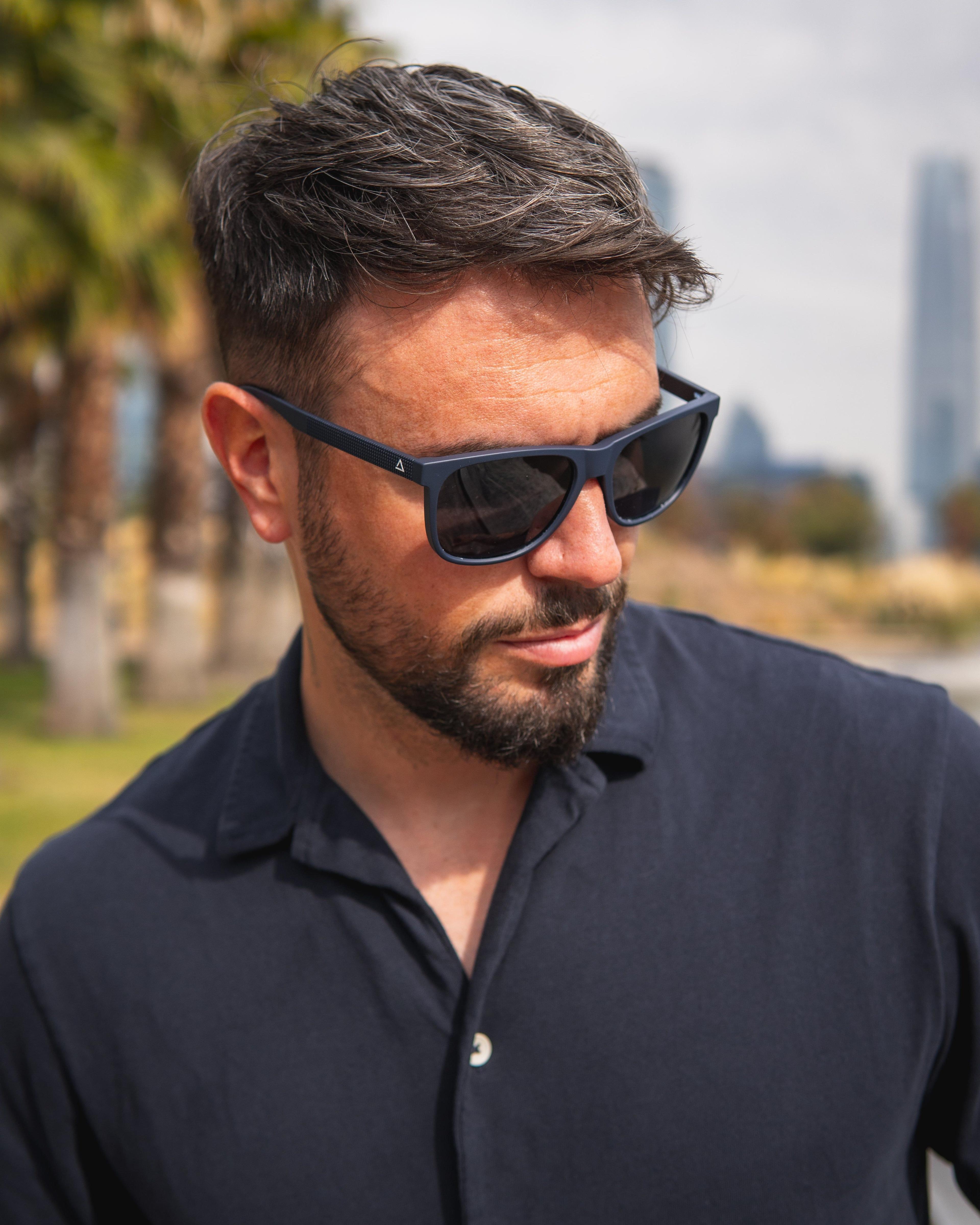 Lente de sol Maradi Azul / Negro UV400 X FIRE-5
