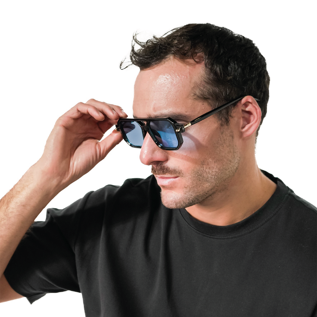 Lente de sol Bali Negro / Azul UV400 X FIRE-7