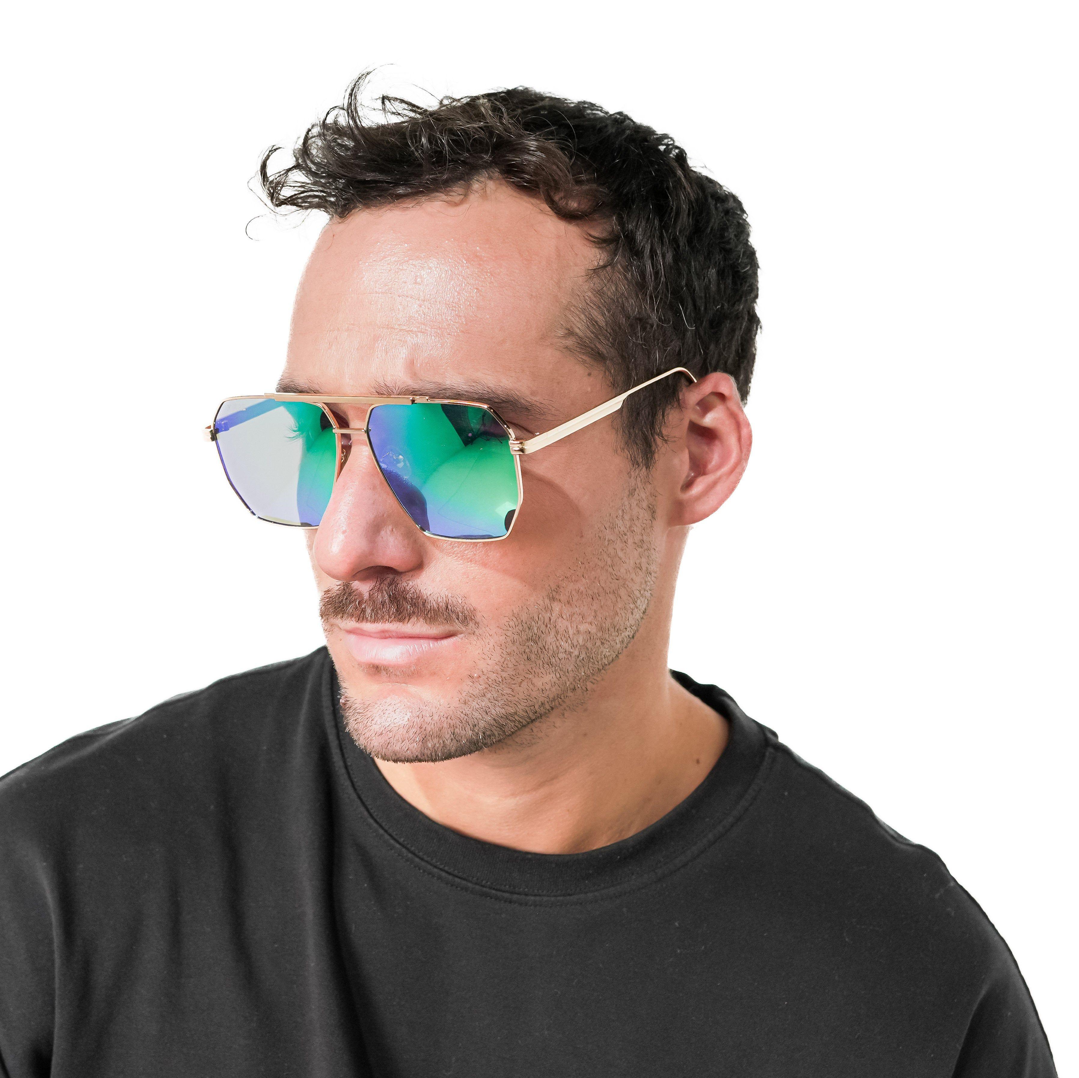 Lente de sol Dorado Vogel / Verde UV400 X FIRE-0