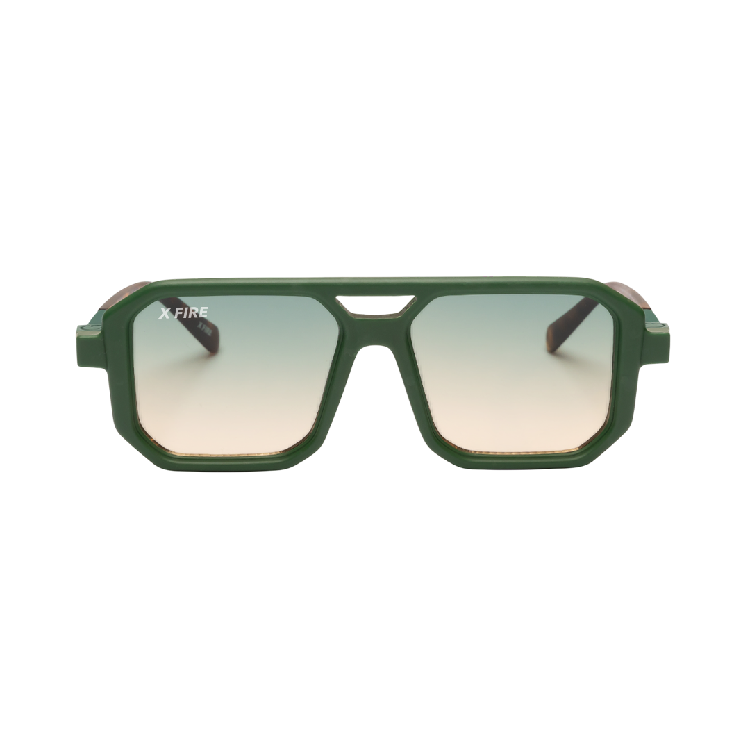 Lente de sol animal print verde Bali 2.0 / Verde UV400 X FIRE-0