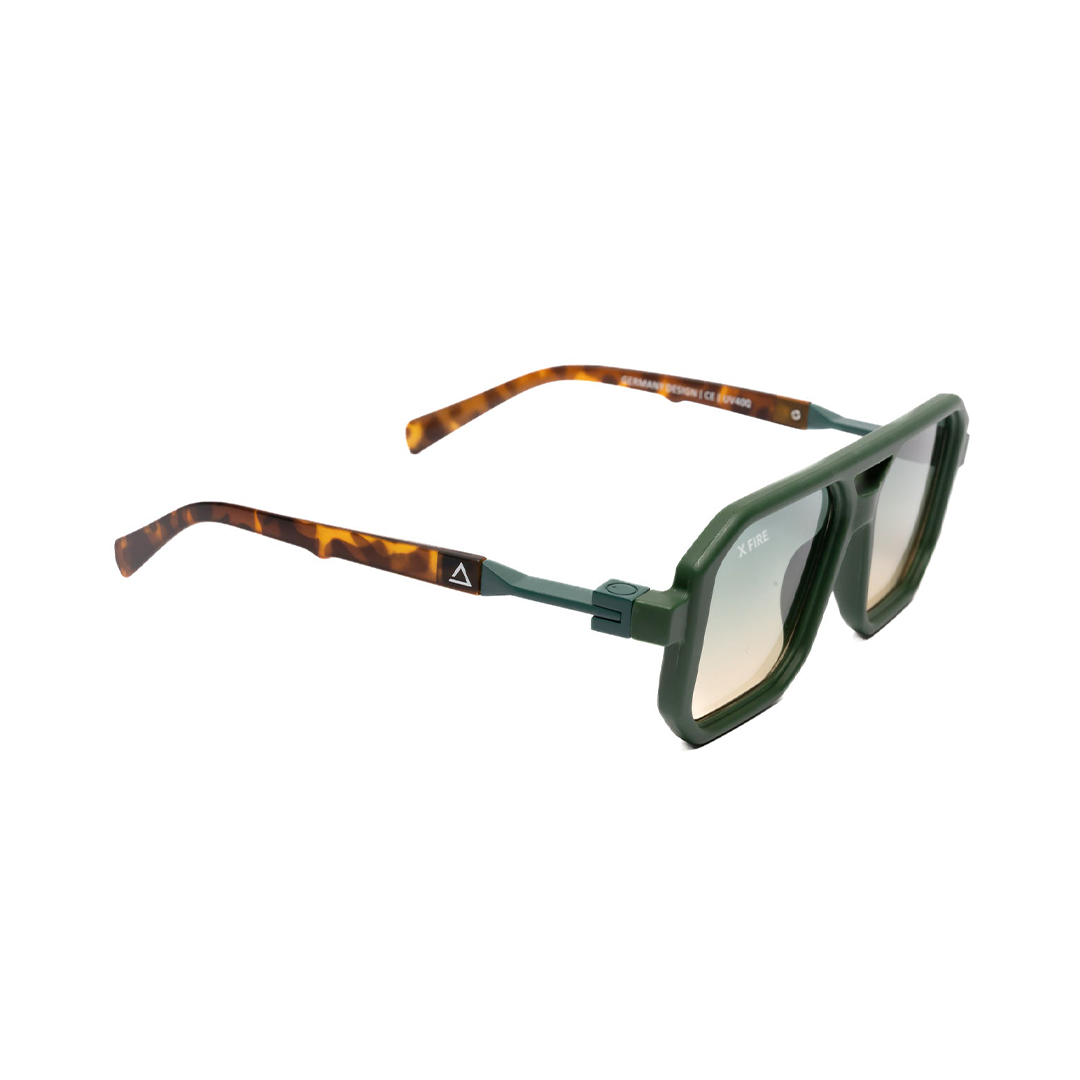 Lente de sol animal print verde Bali 2.0 / Verde UV400 X FIRE-2
