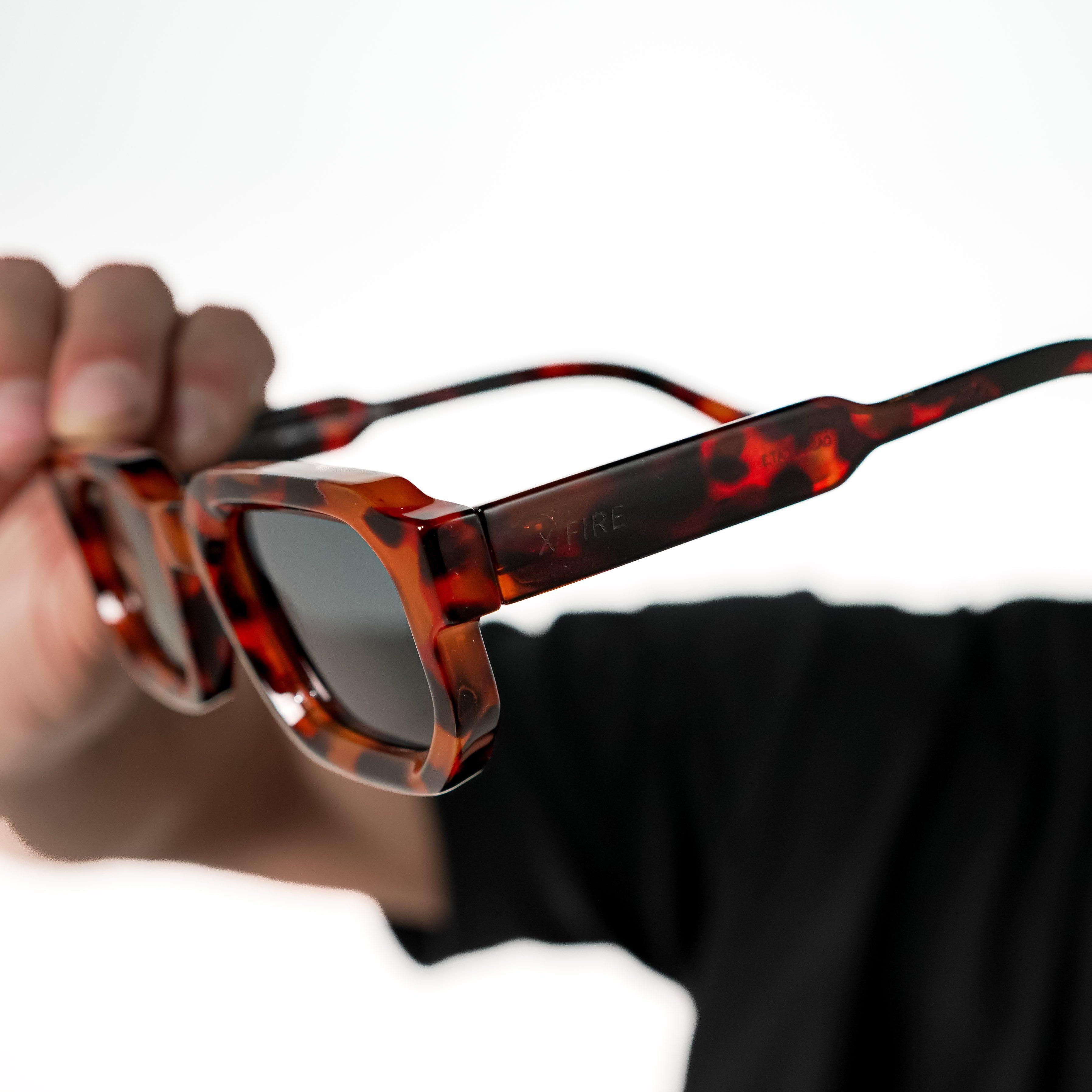 Lente de sol Animal Print Oasis / Negro UV400 X FIRE-4