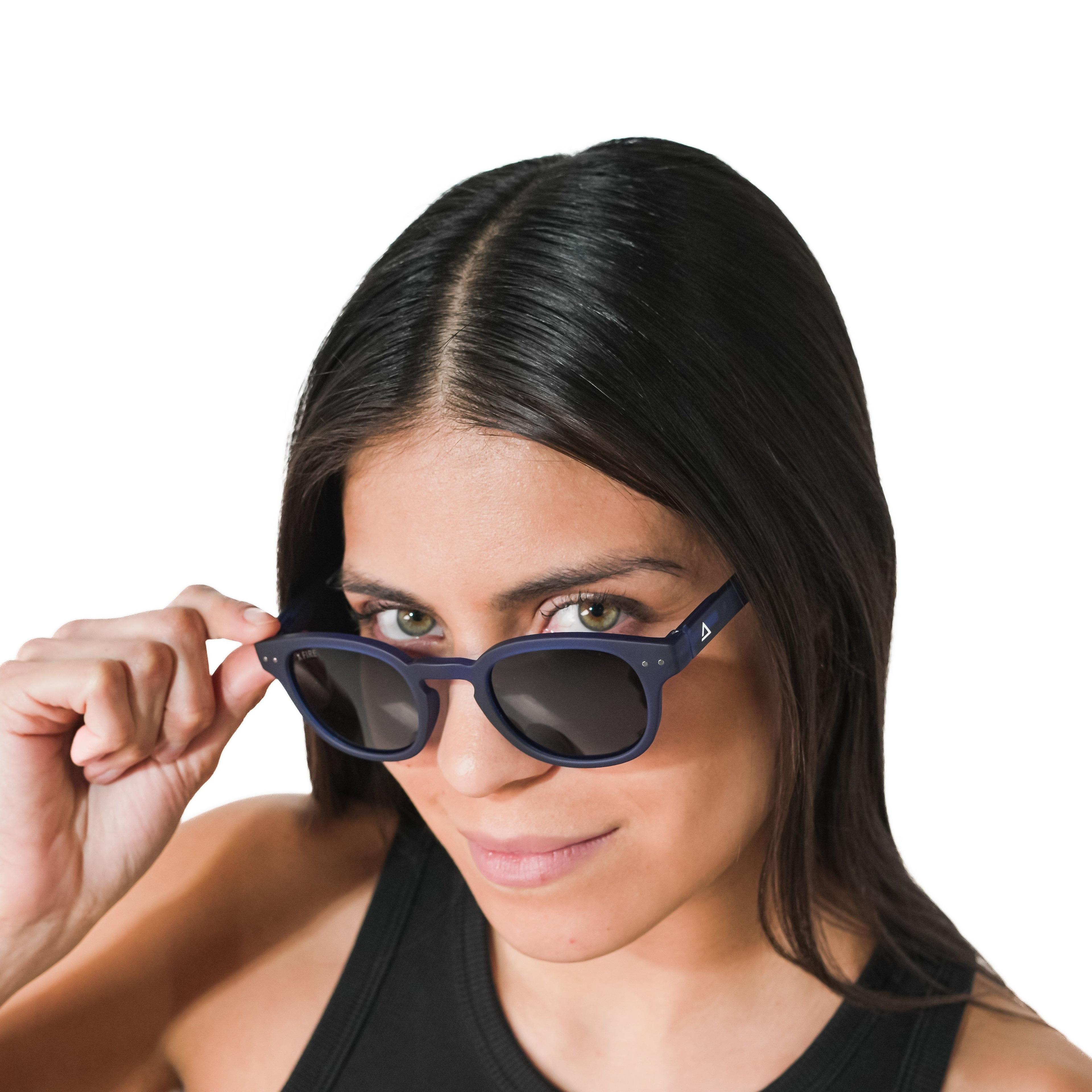 Lente de sol Azul Sergach / Negro UV400 X FIRE-2