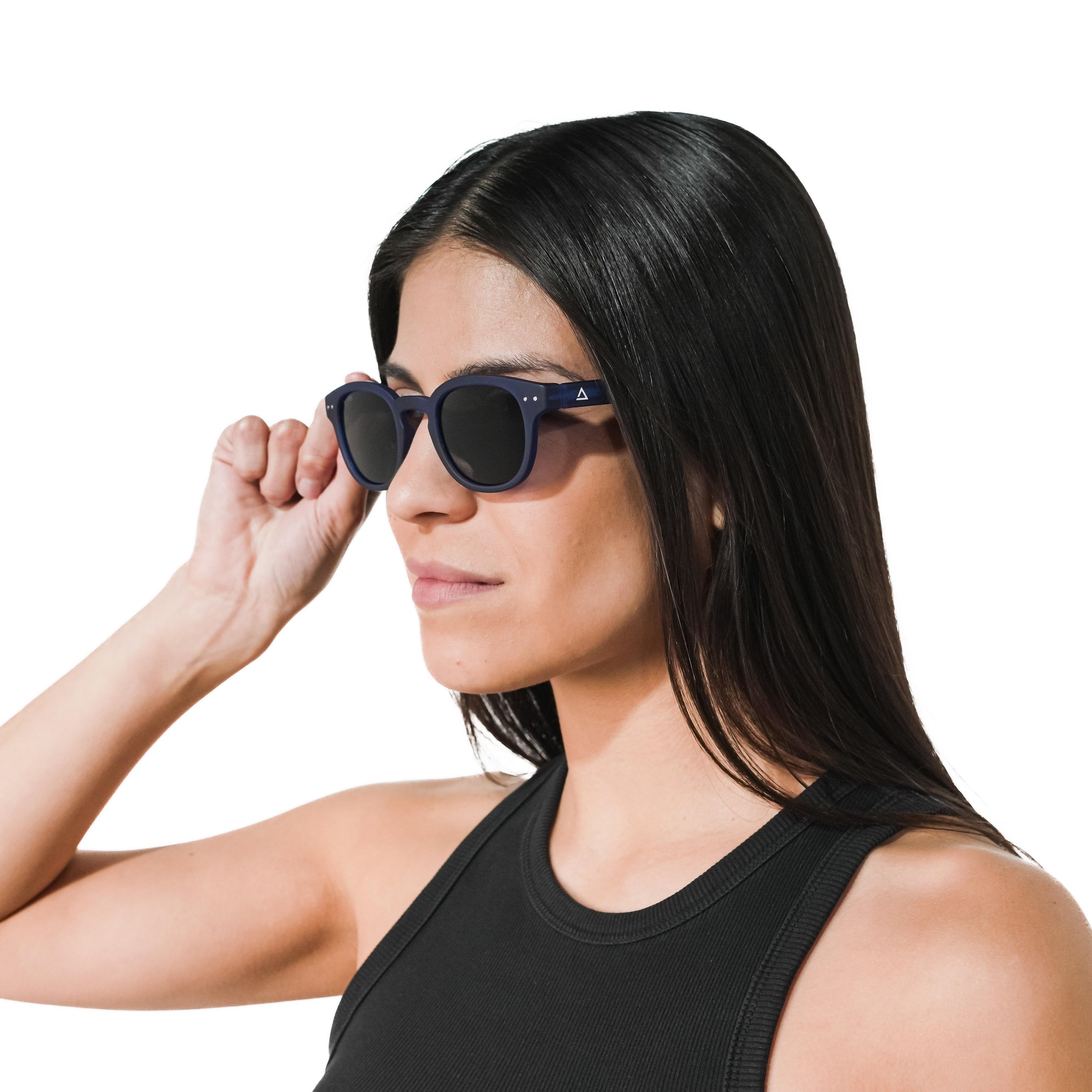 Lente de sol Azul Sergach / Negro UV400 X FIRE-4