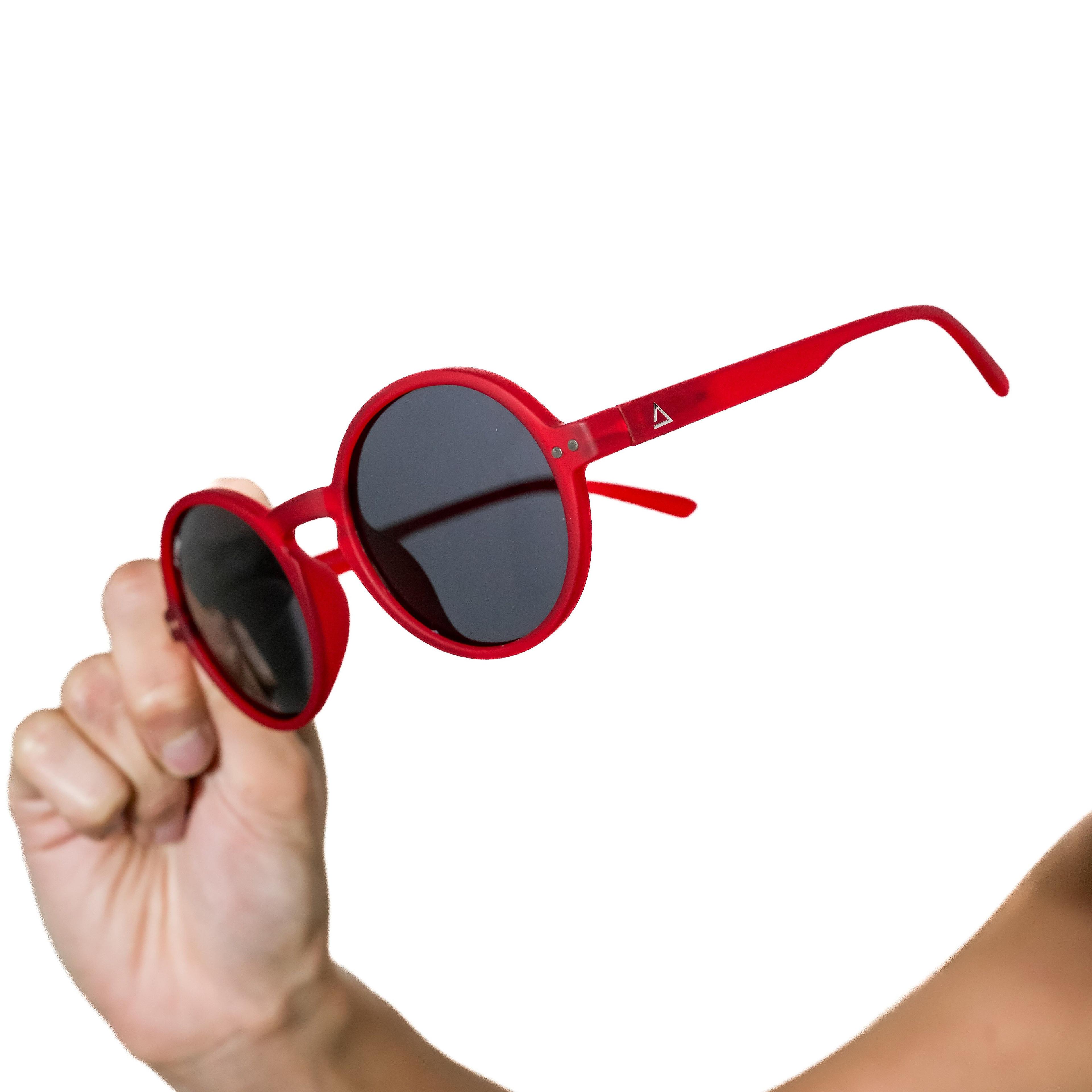 Lente de sol Rojo Hakim / Negro UV400 X FIRE-1
