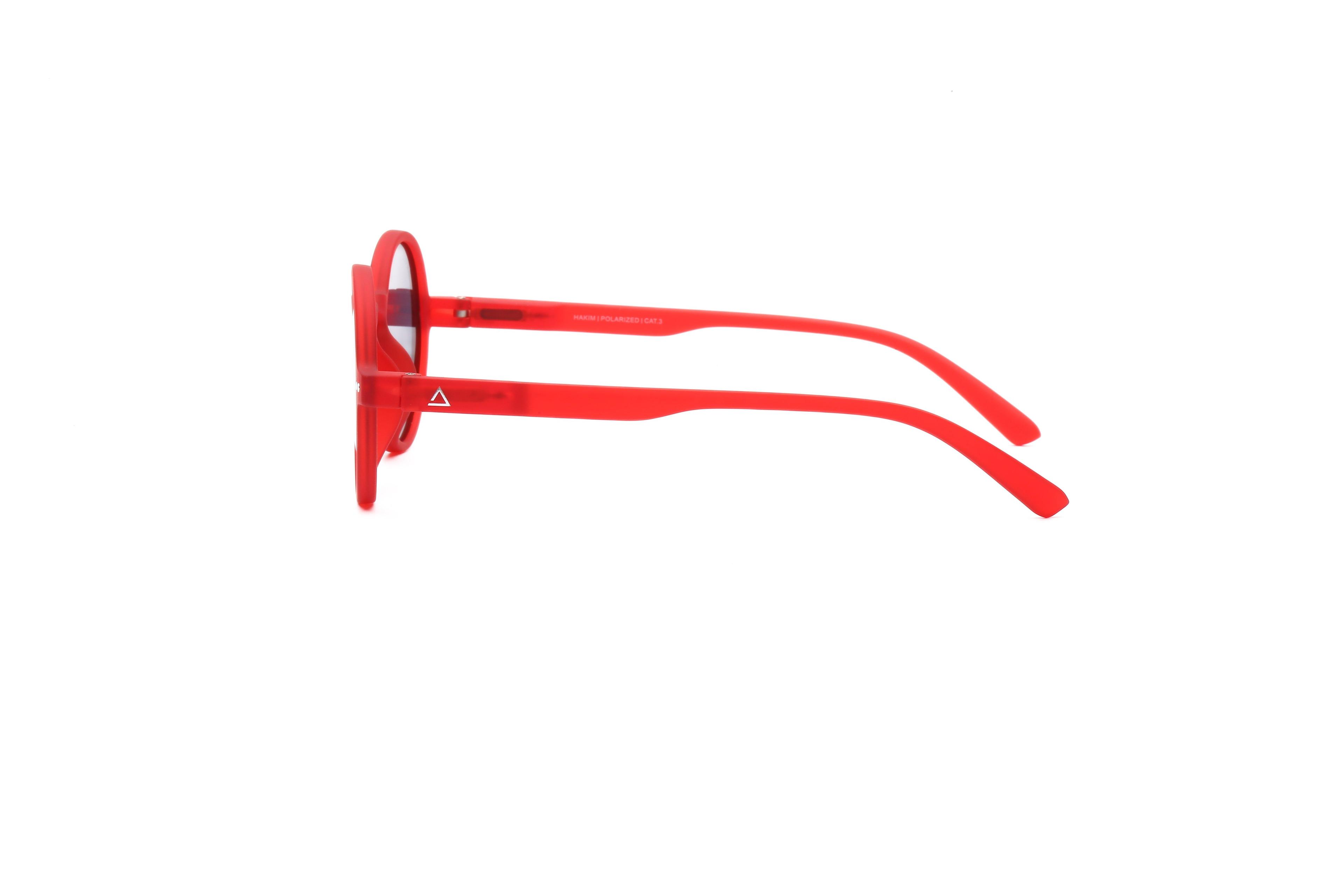 Lente de sol Rojo Hakim / Negro UV400 X FIRE-7