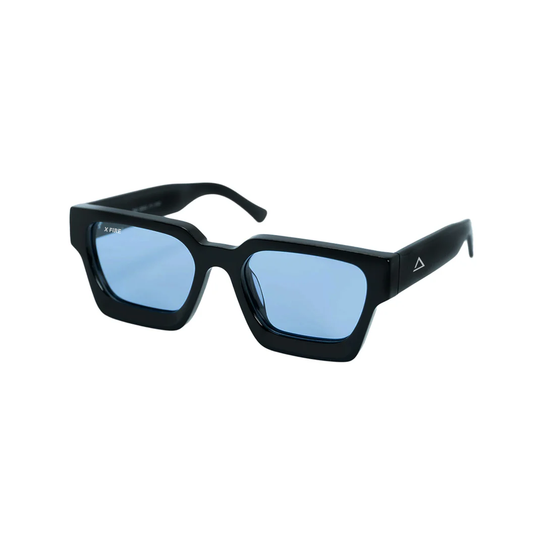 Lente de sol Negro Spargi / Azul UV400 X FIRE-1