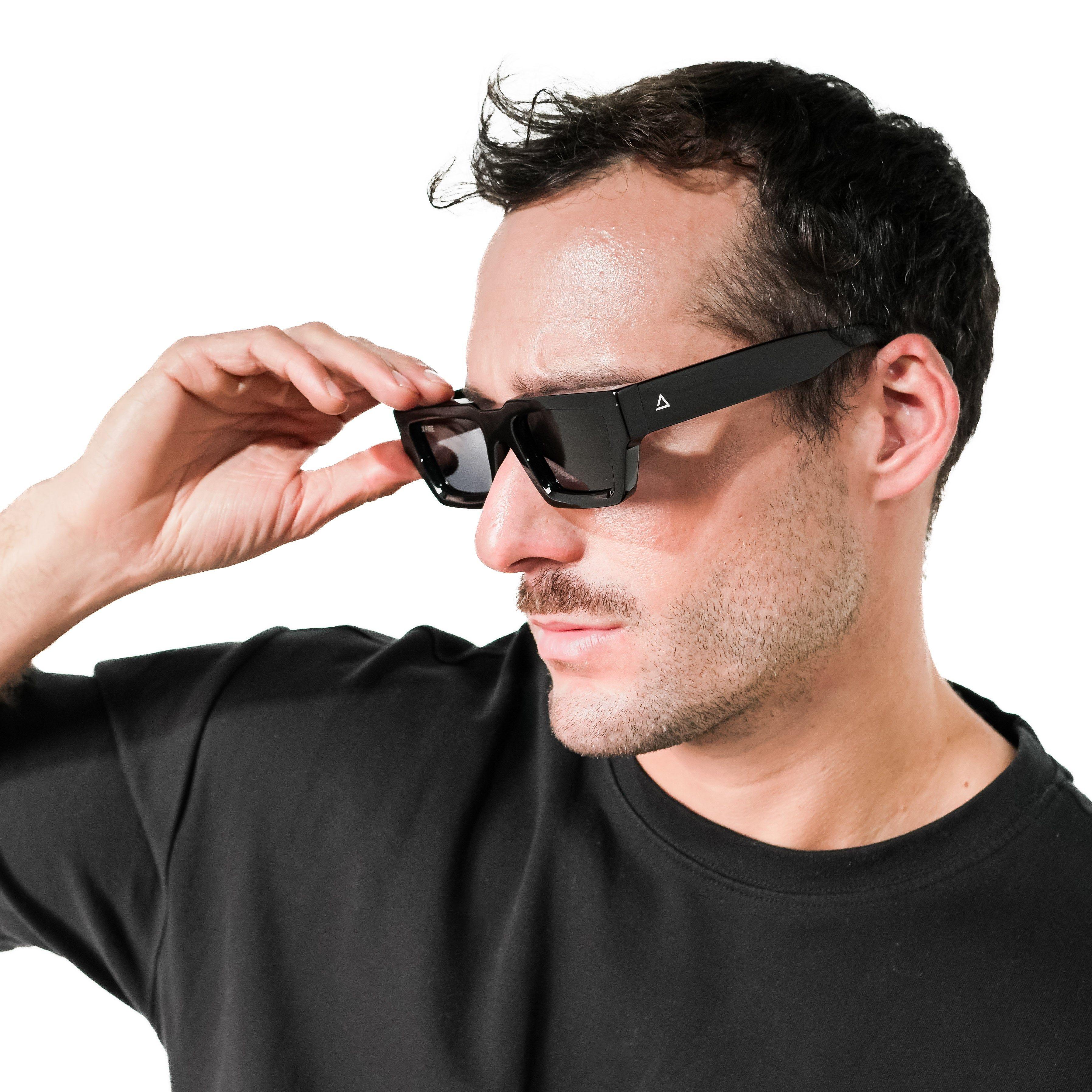 Lente de sol Bayat Negro / Negro UV400 X FIRE-6
