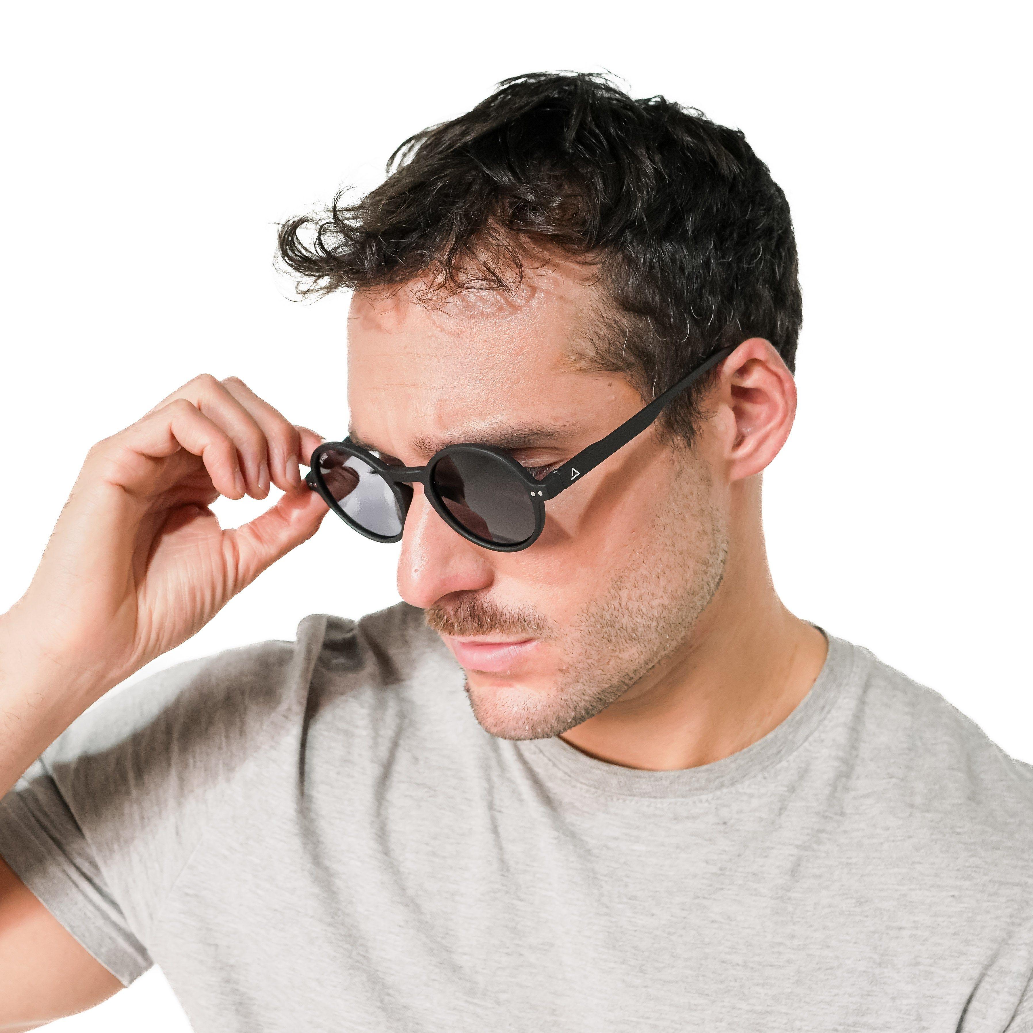 Lente de sol negro Hakim / Negro UV400 X FIRE-4