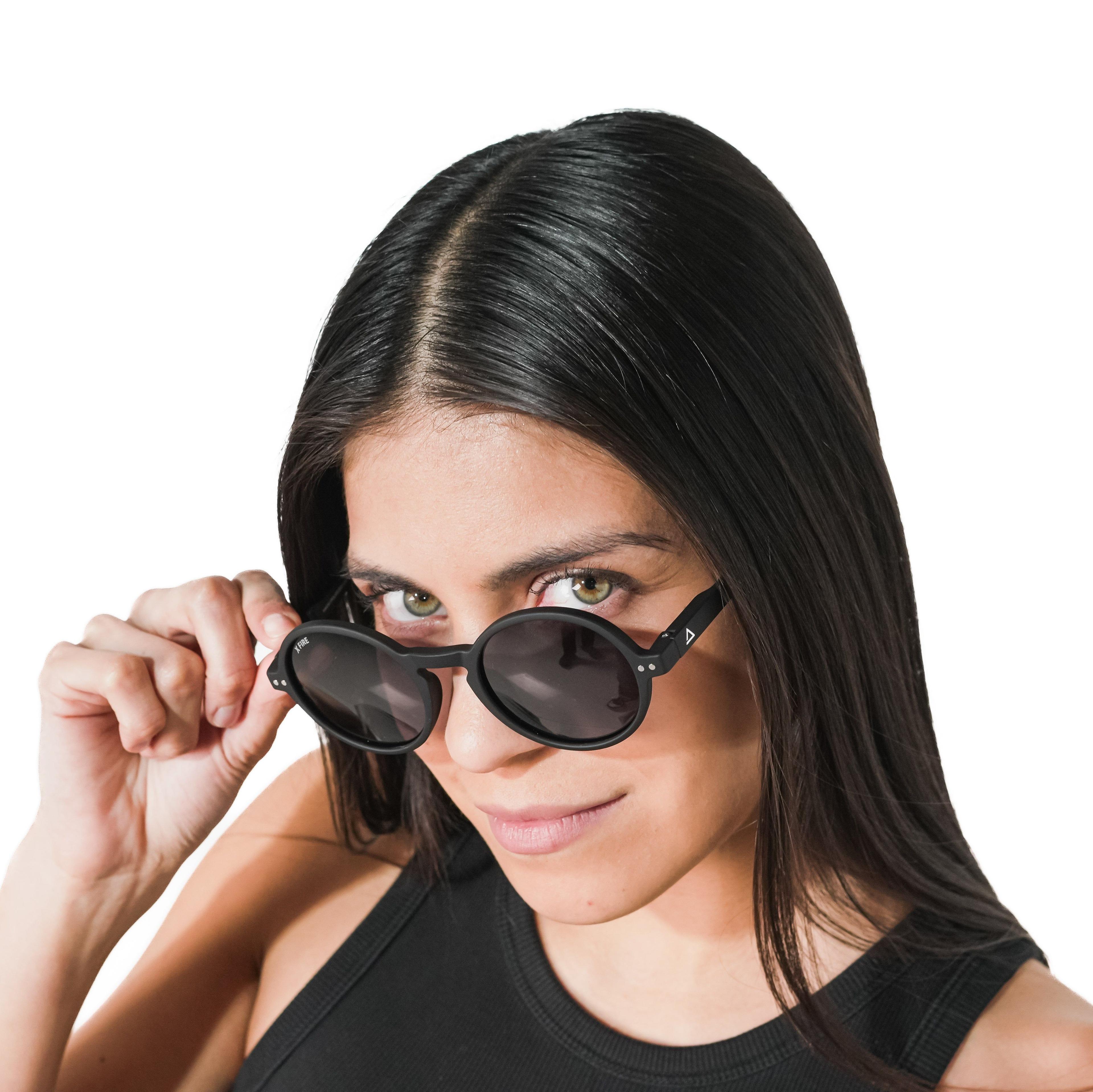 Lente de sol negro Hakim / Negro UV400 X FIRE-5