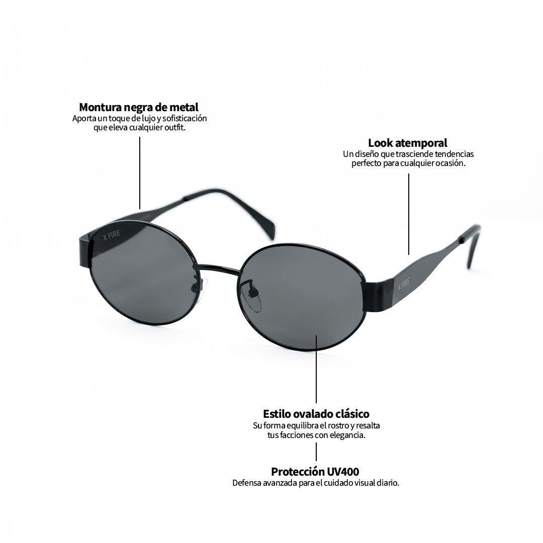 Lente de sol Negro Armonia / Negro UV400 X FIRE-3