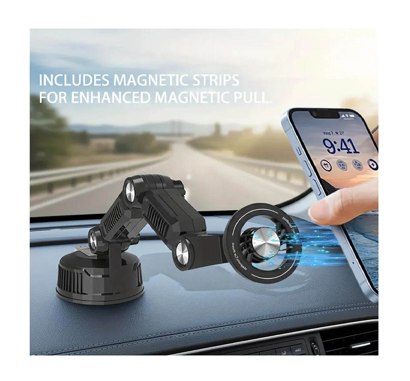 Soporte Magn tico Viral 360 Para Celular Con Ventosa Ultra Firme Auto Escritorio Grabaci n-2