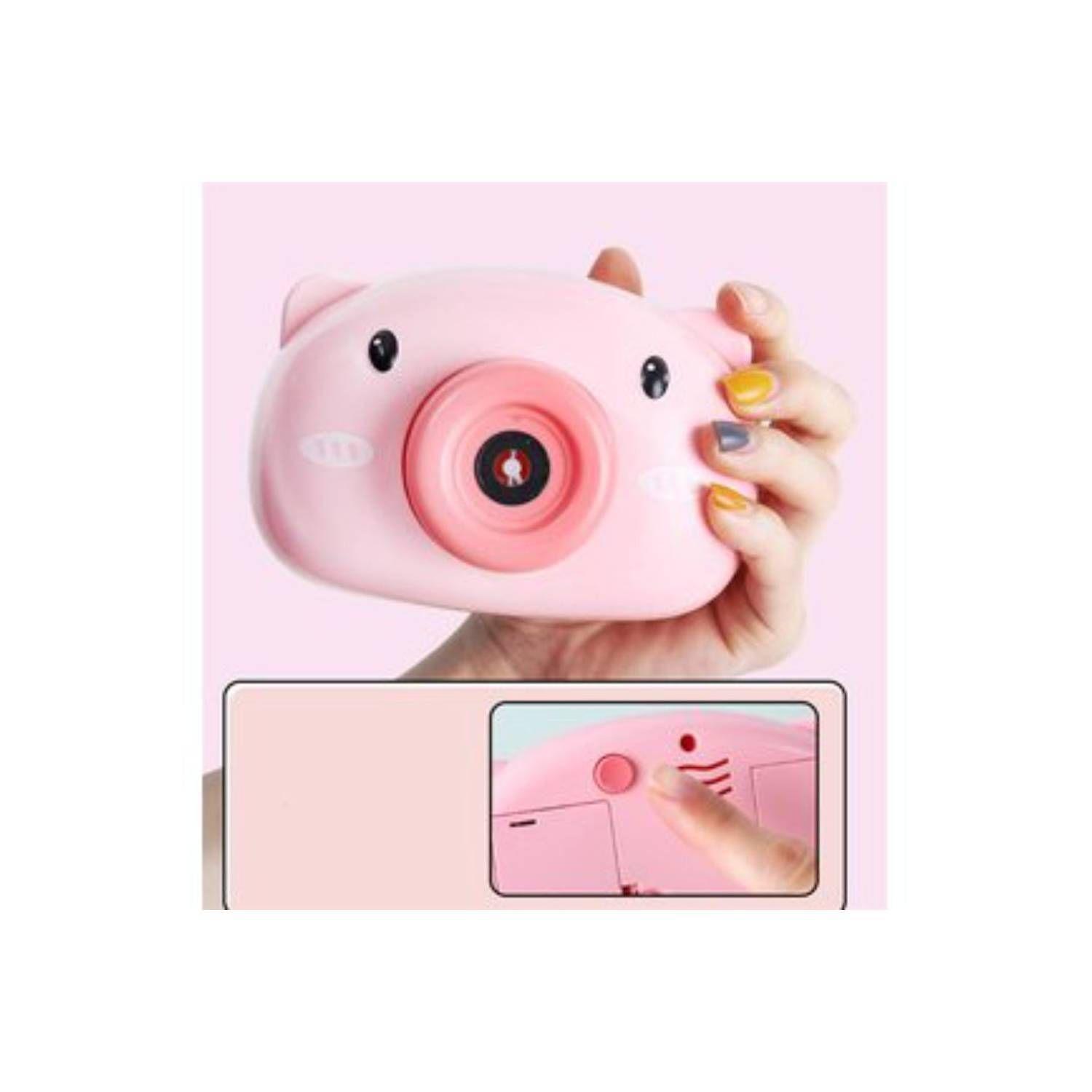 camara lanza burbujas diseño de cerdito-2